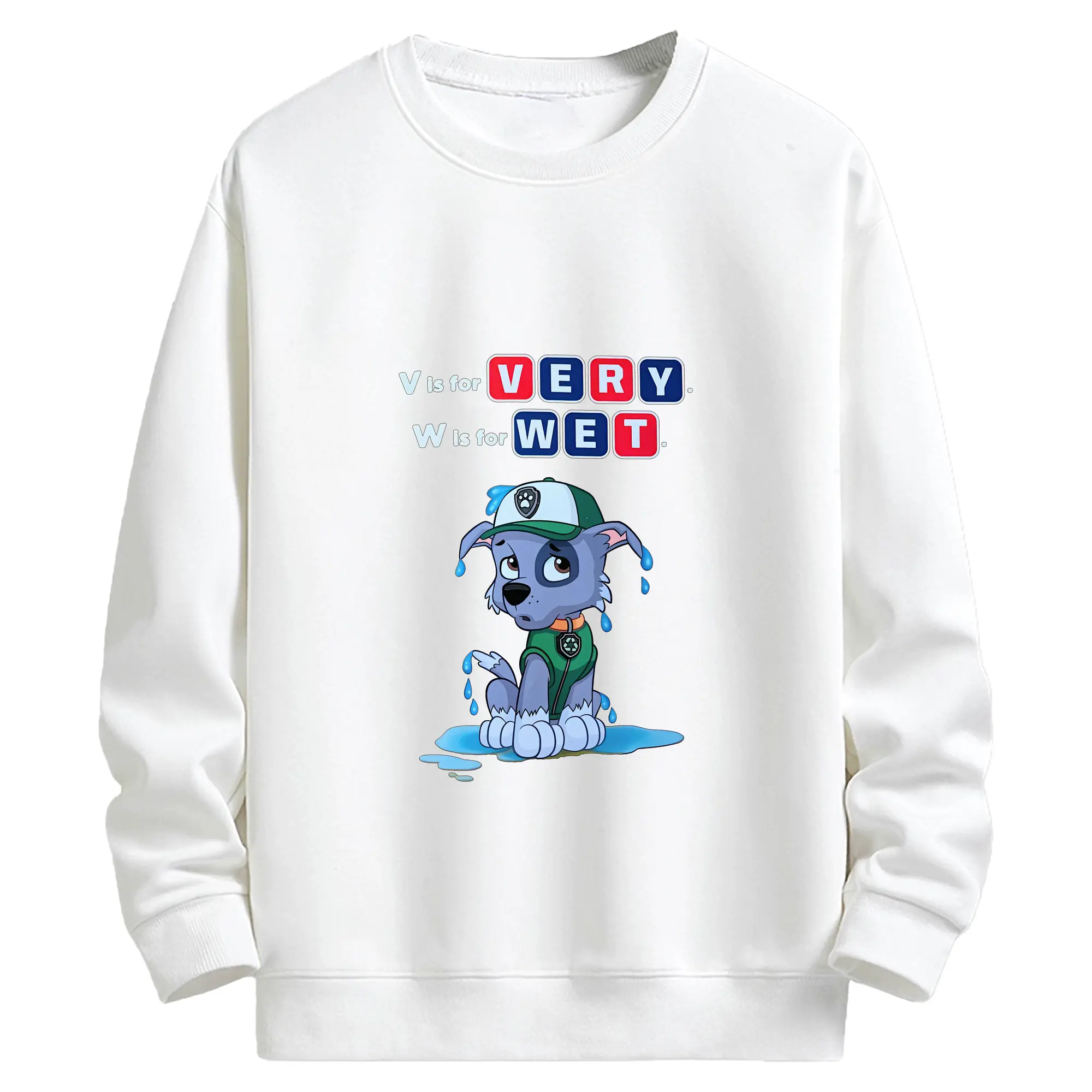 パウ・パトロール グッズ ロッキー - キッズ クルーネックスウェットシャツ ・ フロントプリント ・ 綿80％ ポリエステル20％ ・ 快適 通学 スポーツ 日常使い お散歩用