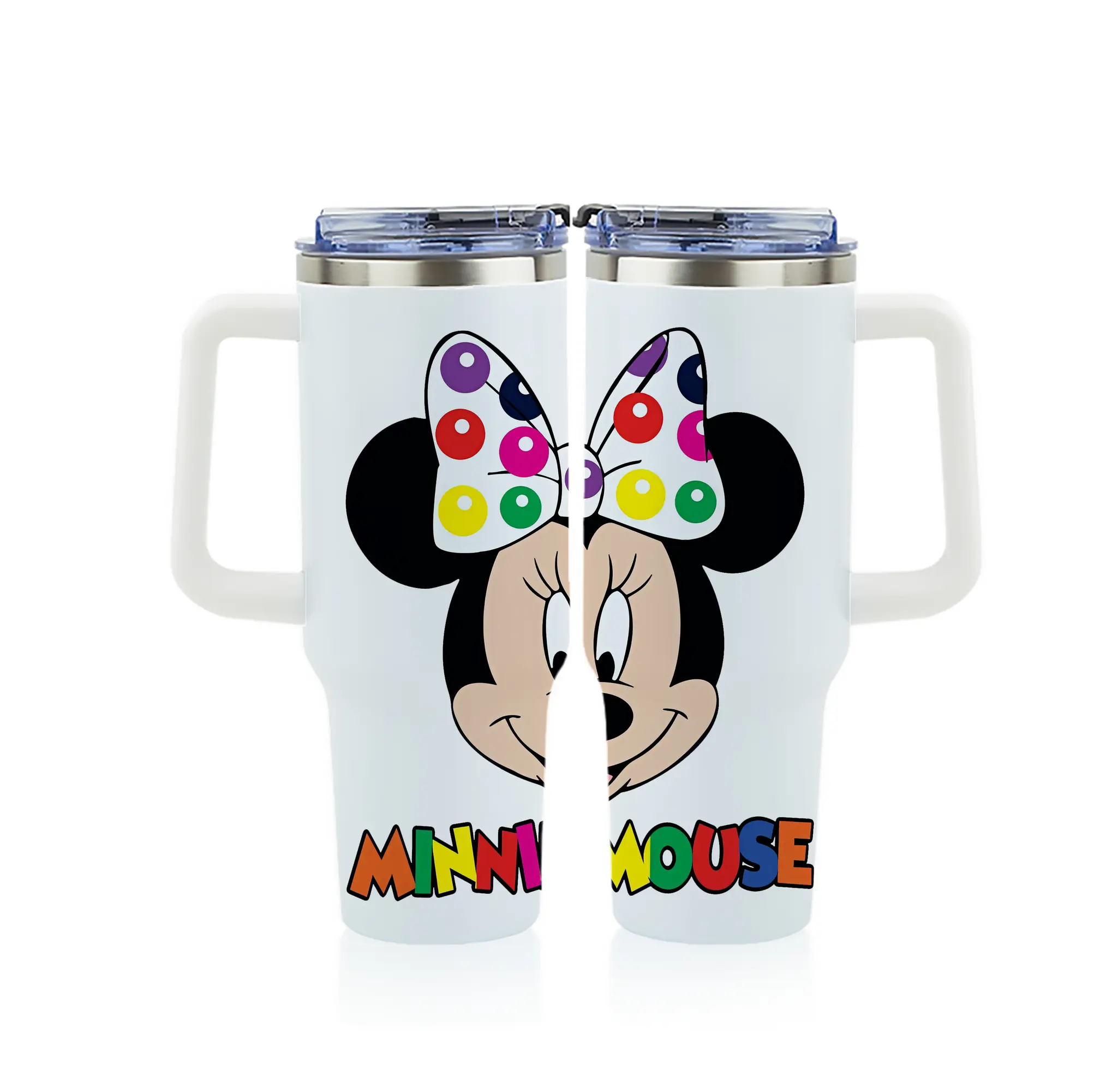 ミッキーマウス（Mickey Mouse） グッズ ミッキーマウス（Mickey Mouse） - 1200mL フルプリント車用タンブラー ・ 304ステンレス 内側 ・ 201ステンレス 外側 ・ 保温 保冷 ・ 通勤 ドライブ アウトドア用