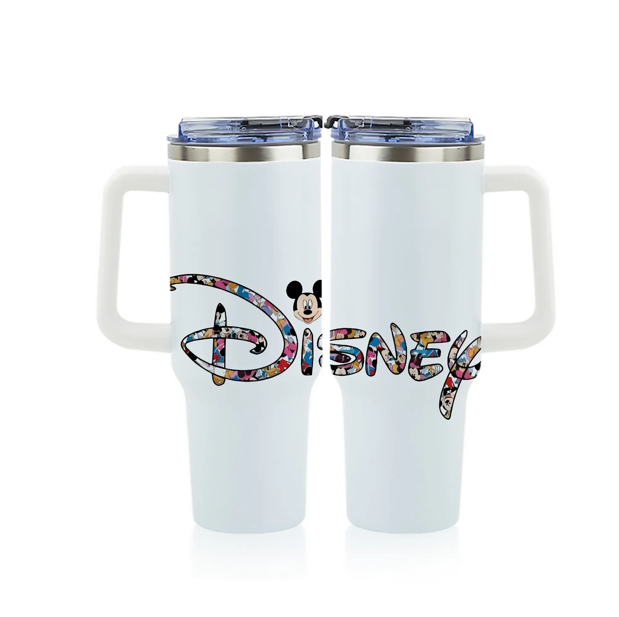 ミッキーマウス（Mickey Mouse） グッズ ミッキーマウス（Mickey Mouse） - 1200mL フルプリント車用タンブラー ・ 304ステンレス 内側 ・ 201ステンレス 外側 ・ 保温 保冷 ・ 通勤 ドライブ アウトドア用