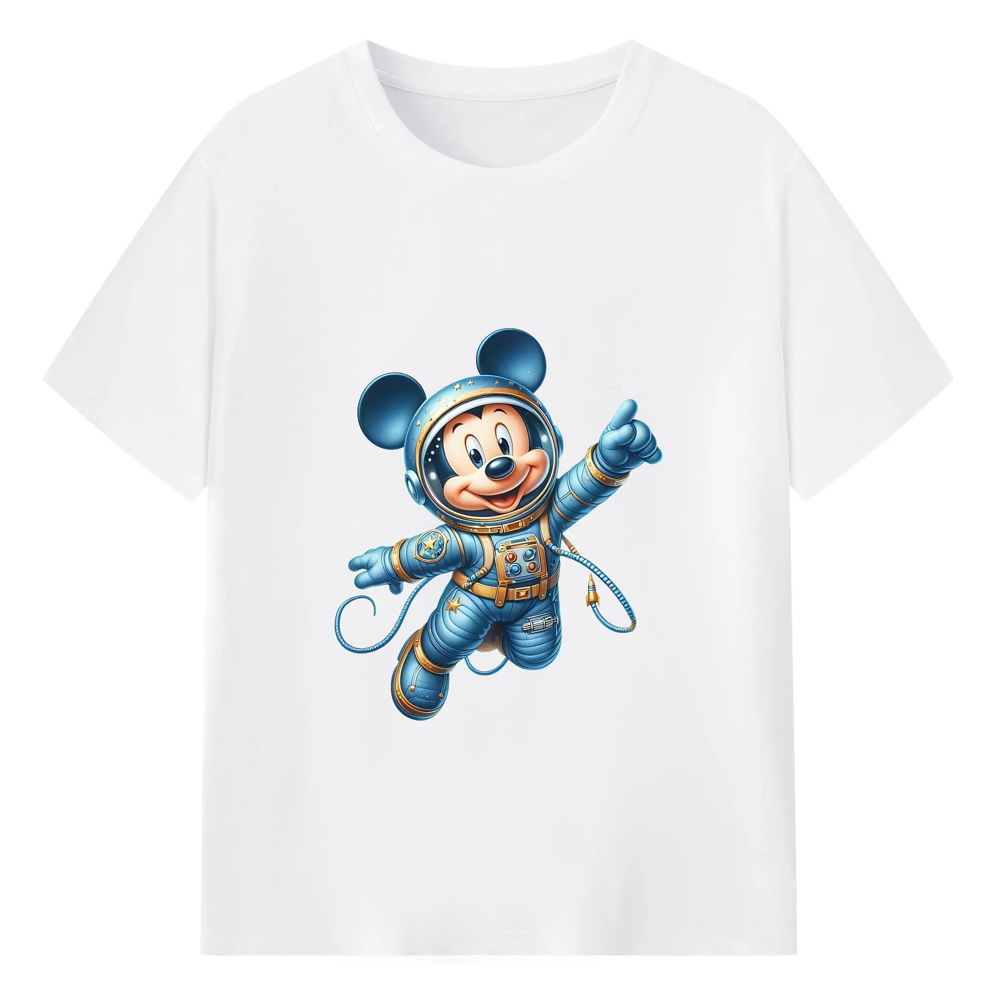 ミッキーマウス（Mickey Mouse） グッズ ミッキーマウス（Mickey Mouse） - 綿100％ 半袖Tシャツ ・ フロントプリント ・ 快適 通気性 ・ 日常使い 散歩 スポーツ用