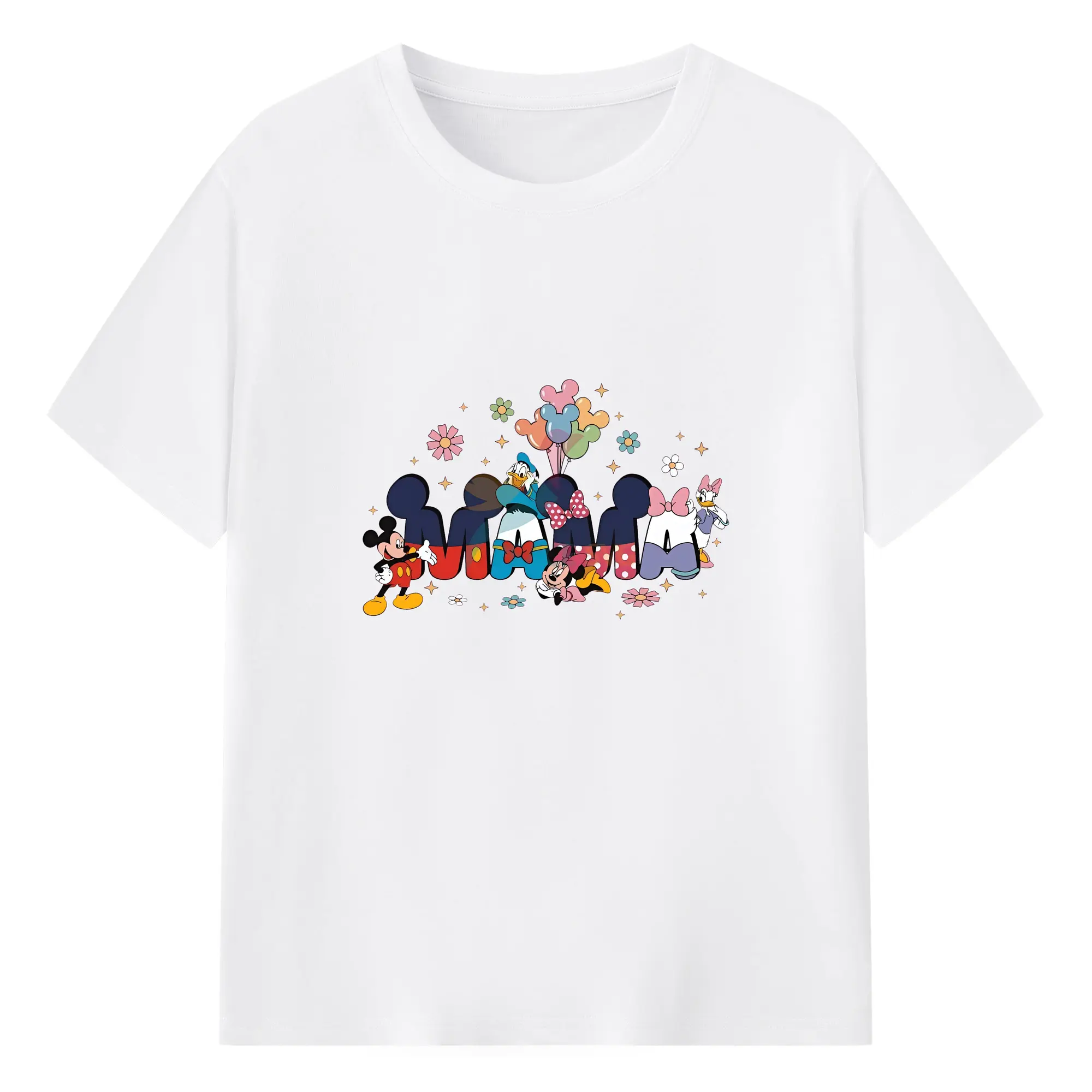 ミッキーマウス（Mickey Mouse） グッズ ミッキーマウス（Mickey Mouse） - 綿100％ 半袖Tシャツ ・ フロントプリント ・ 快適 通気性 ・ 日常使い 散歩 スポーツ用