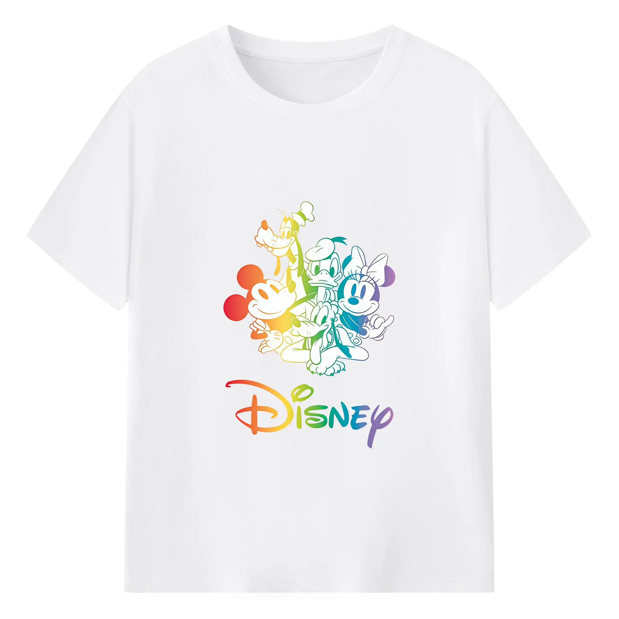 ミッキーマウス（Mickey Mouse） グッズ ミッキーマウス（Mickey Mouse） - 綿100％ 半袖Tシャツ ・ フロントプリント ・ 快適 通気性 ・ 日常使い 散歩 スポーツ用