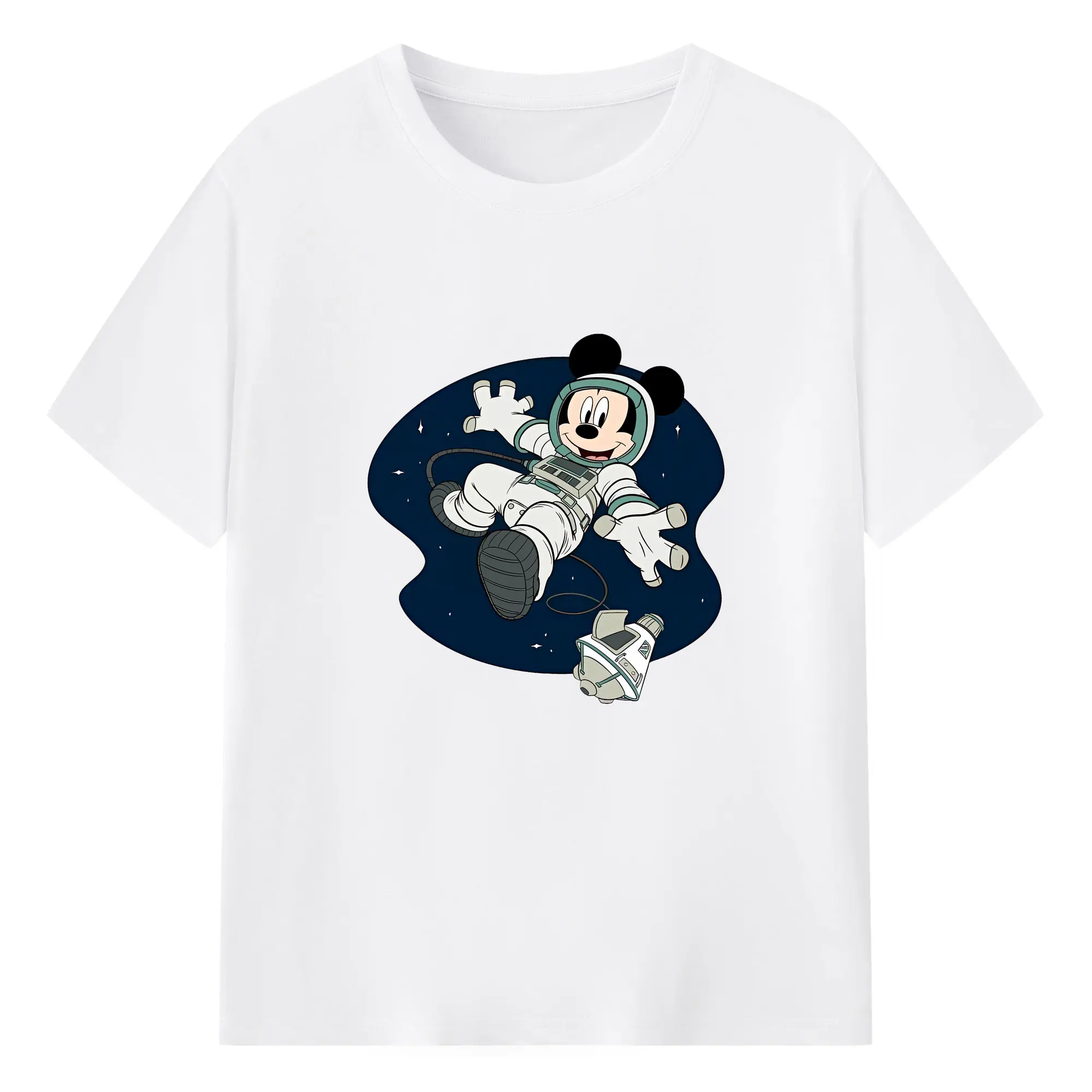 ミッキーマウス（Mickey Mouse） グッズ ミッキーマウス（Mickey Mouse） - 綿100％ 半袖Tシャツ ・ フロントプリント ・ 快適 通気性 ・ 日常使い 散歩 スポーツ用