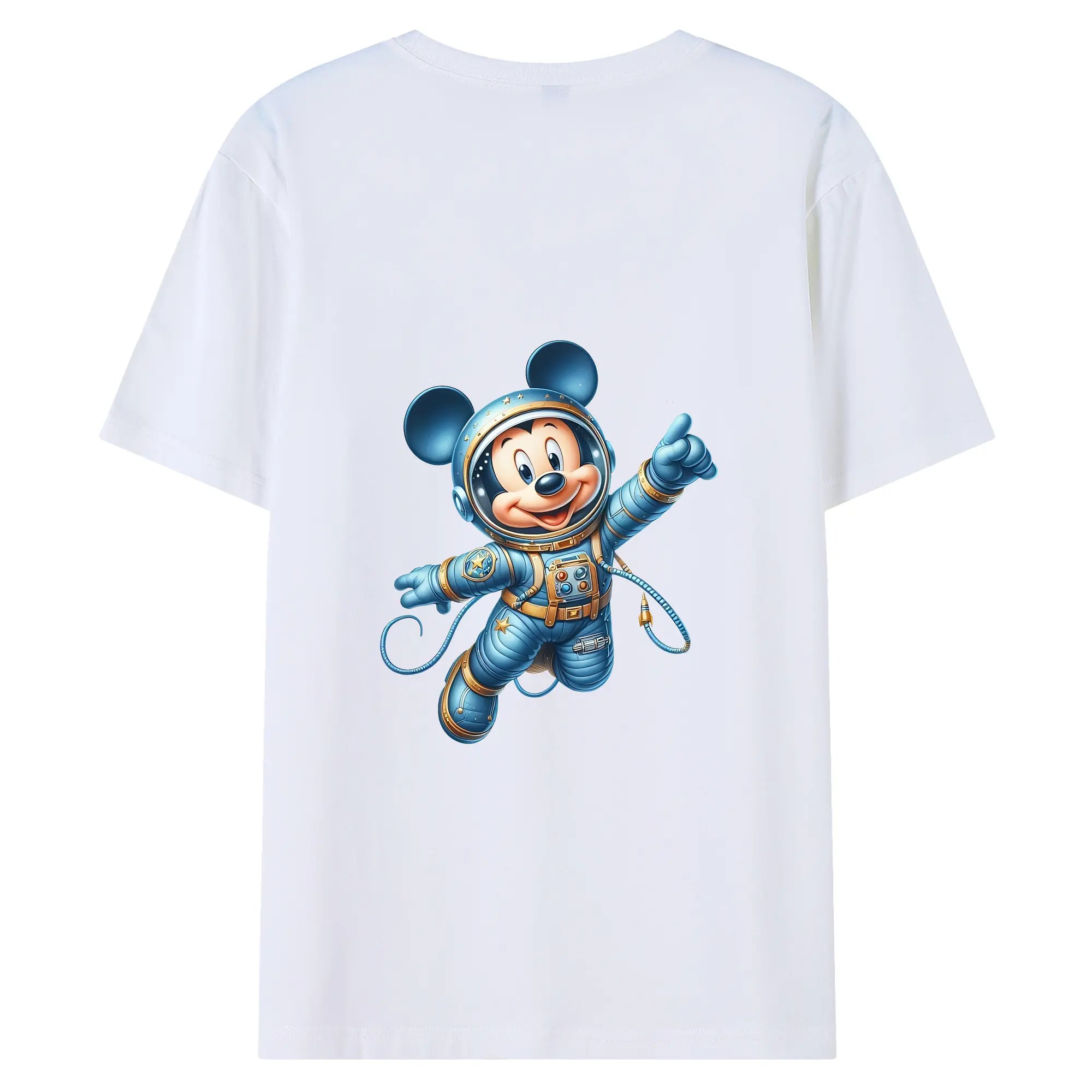 ミッキーマウス（Mickey Mouse） グッズ ミッキーマウス（Mickey Mouse） - 綿100％ 半袖Tシャツ ・ バックプリント ・ 快適 通気性 ・ 日常使い 散歩 スポーツ用