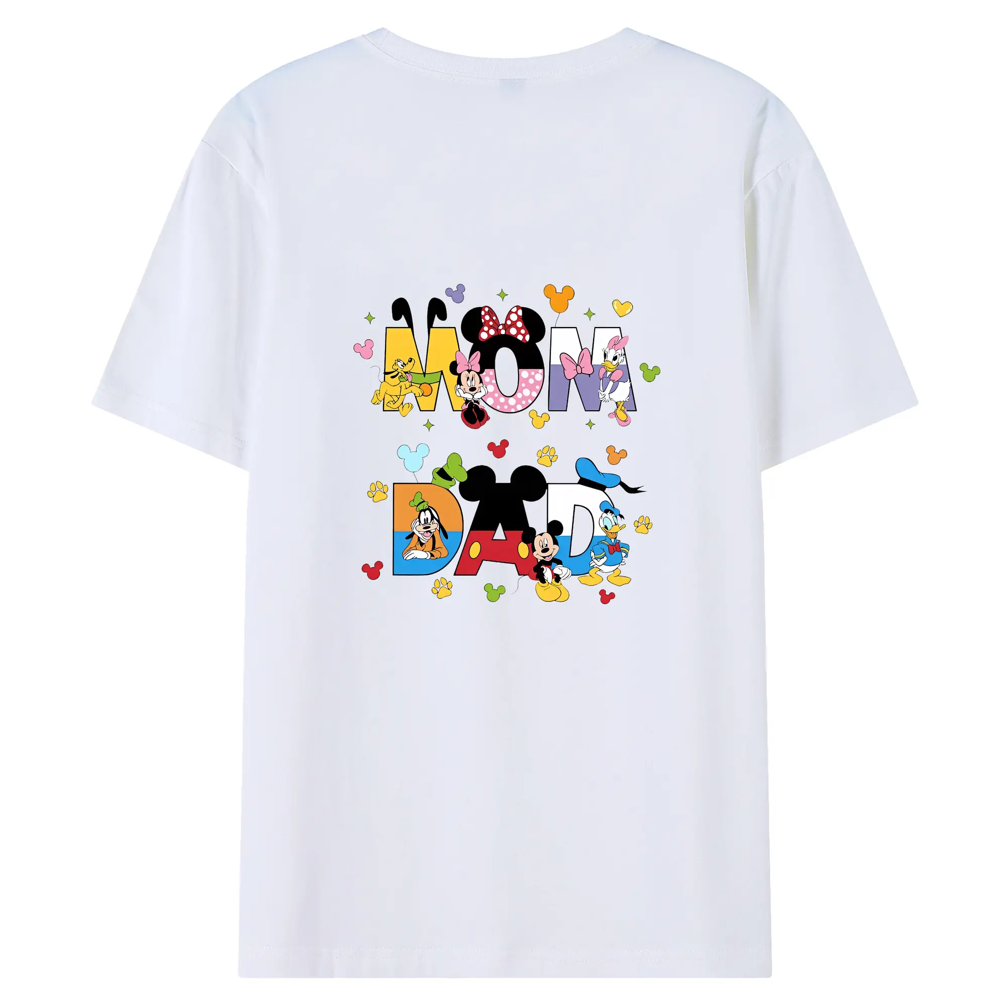 ミッキーマウス（Mickey Mouse） グッズ ミッキーマウス（Mickey Mouse） - 綿100％ 半袖Tシャツ ・ バックプリント ・ 快適 通気性 ・ 日常使い 散歩 スポーツ用