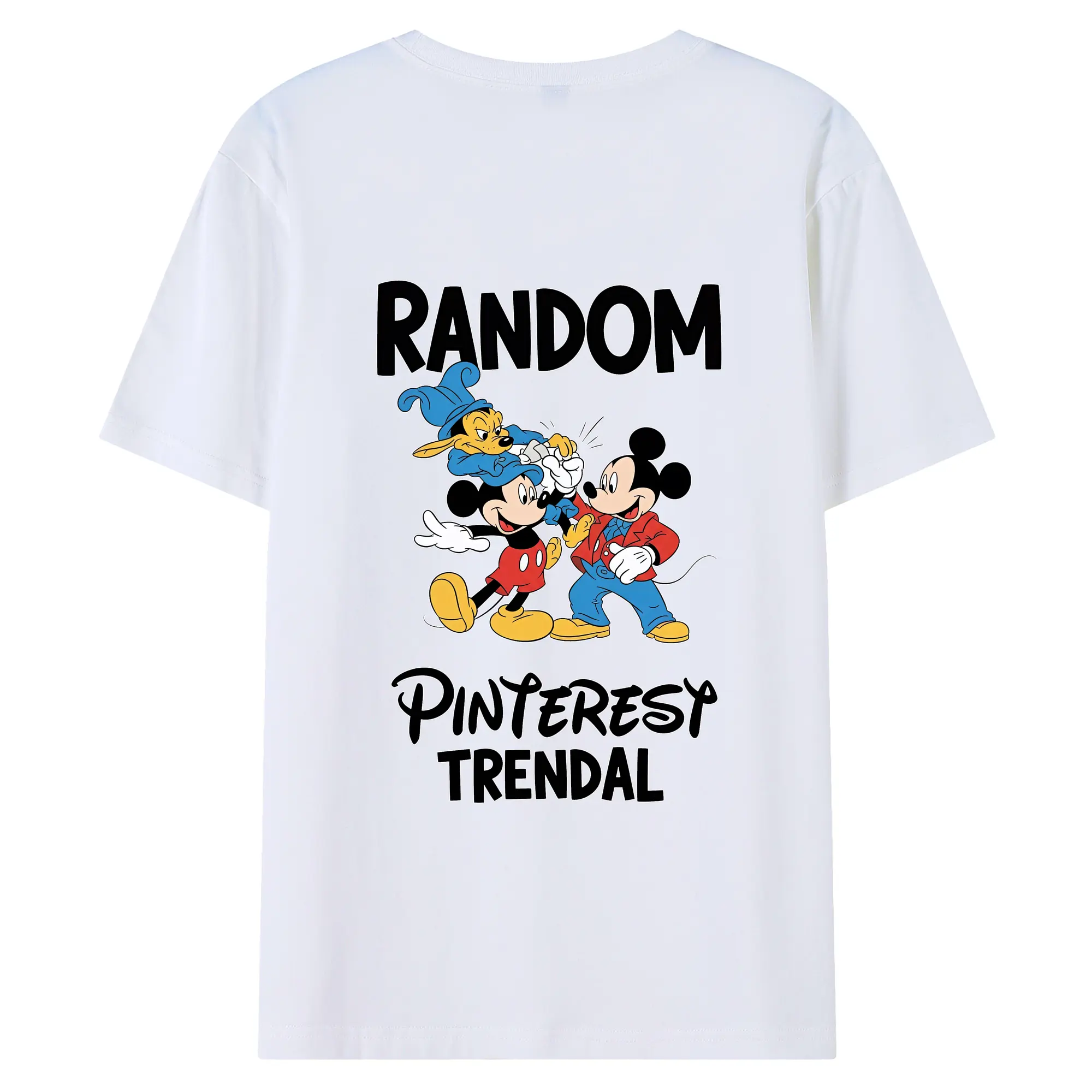 ミッキーマウス（Mickey Mouse） グッズ ミッキーマウス（Mickey Mouse） - 綿100％ 半袖Tシャツ ・ バックプリント ・ 快適 通気性 ・ 日常使い 散歩 スポーツ用