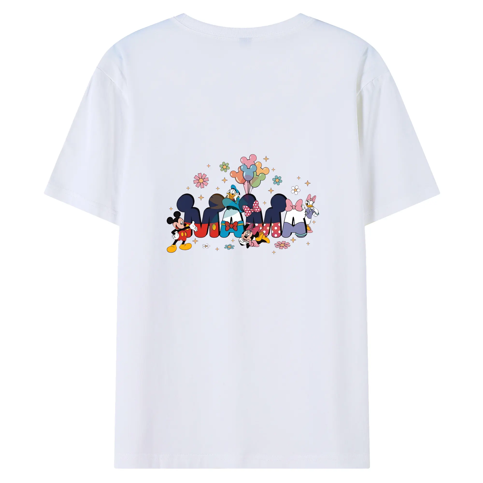 ミッキーマウス（Mickey Mouse） グッズ ミッキーマウス（Mickey Mouse） - 綿100％ 半袖Tシャツ ・ バックプリント ・ 快適 通気性 ・ 日常使い 散歩 スポーツ用