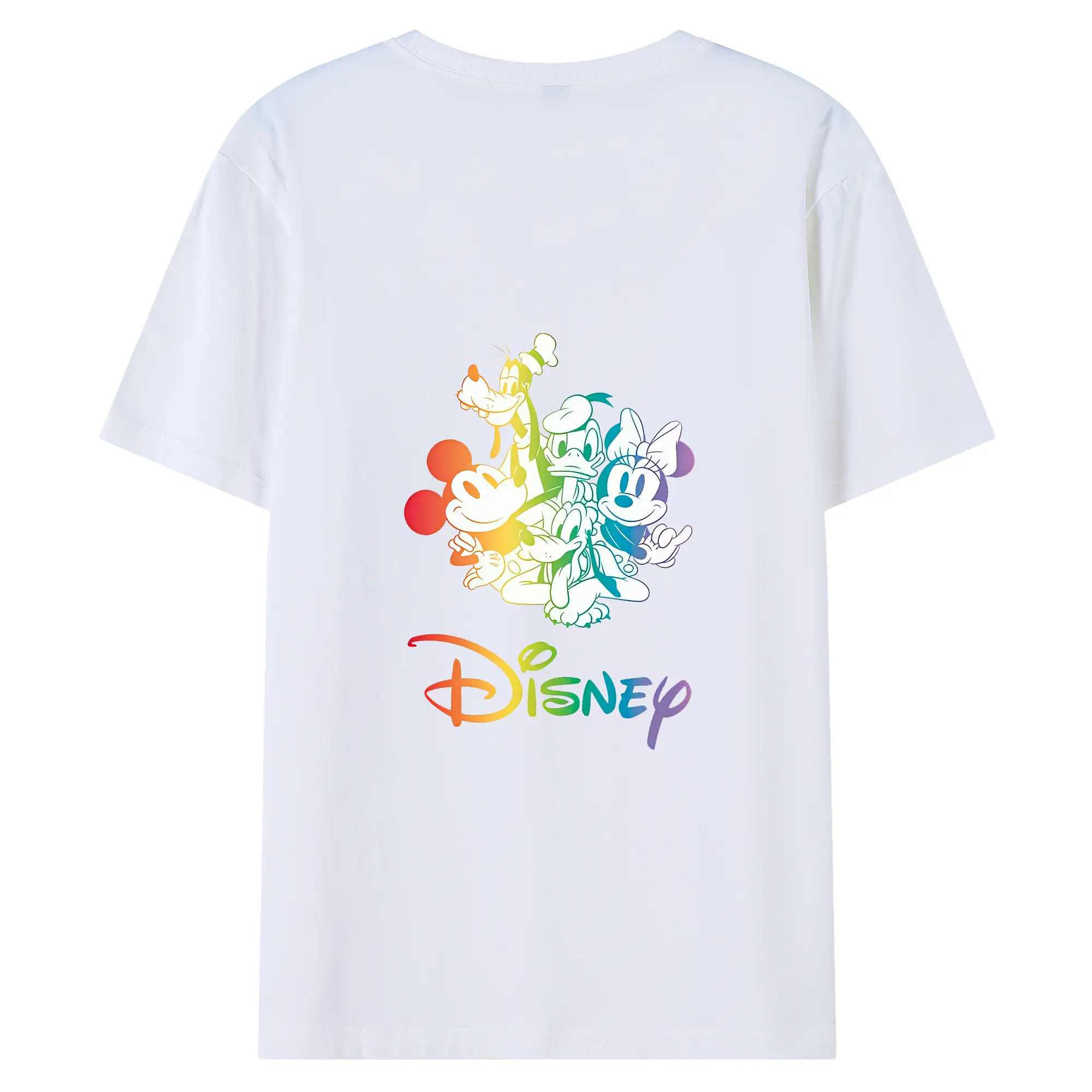 ミッキーマウス（Mickey Mouse） グッズ ミッキーマウス（Mickey Mouse） - 綿100％ 半袖Tシャツ ・ バックプリント ・ 快適 通気性 ・ 日常使い 散歩 スポーツ用