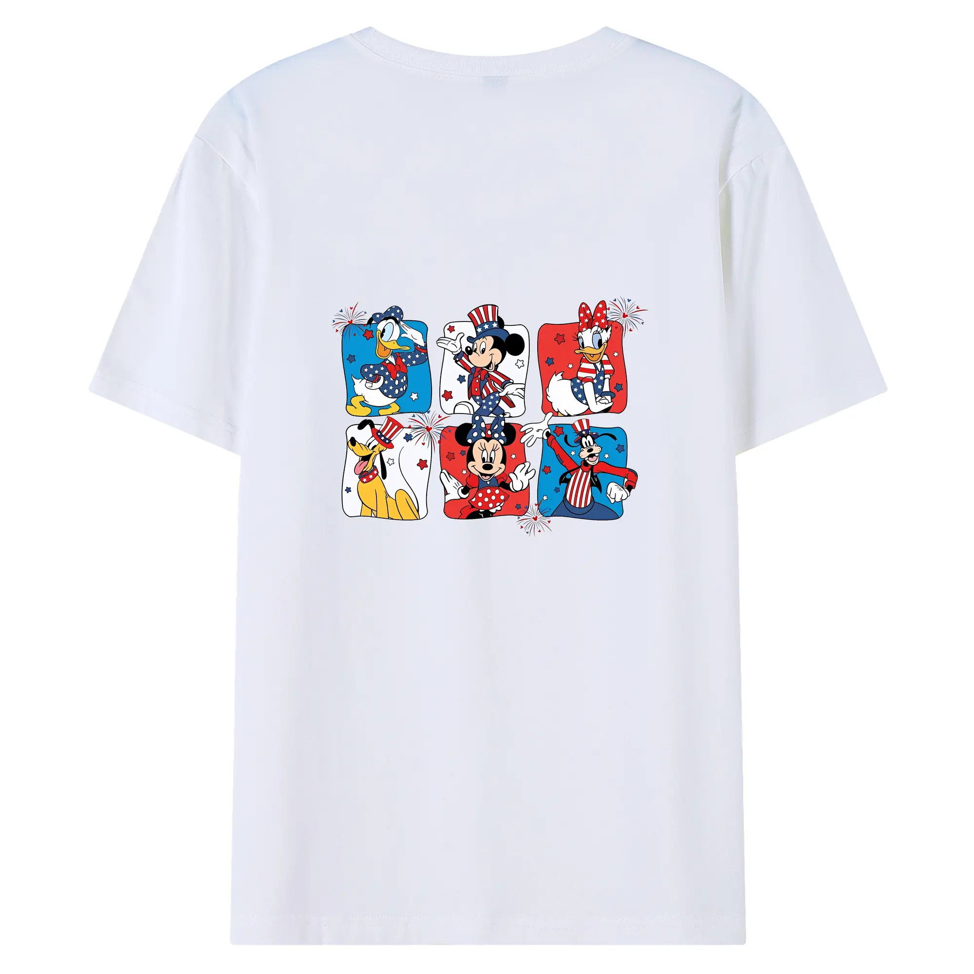 ミッキーマウス（Mickey Mouse） グッズ ミッキーマウス（Mickey Mouse） - 綿100％ 半袖Tシャツ ・ バックプリント ・ 快適 通気性 ・ 日常使い 散歩 スポーツ用