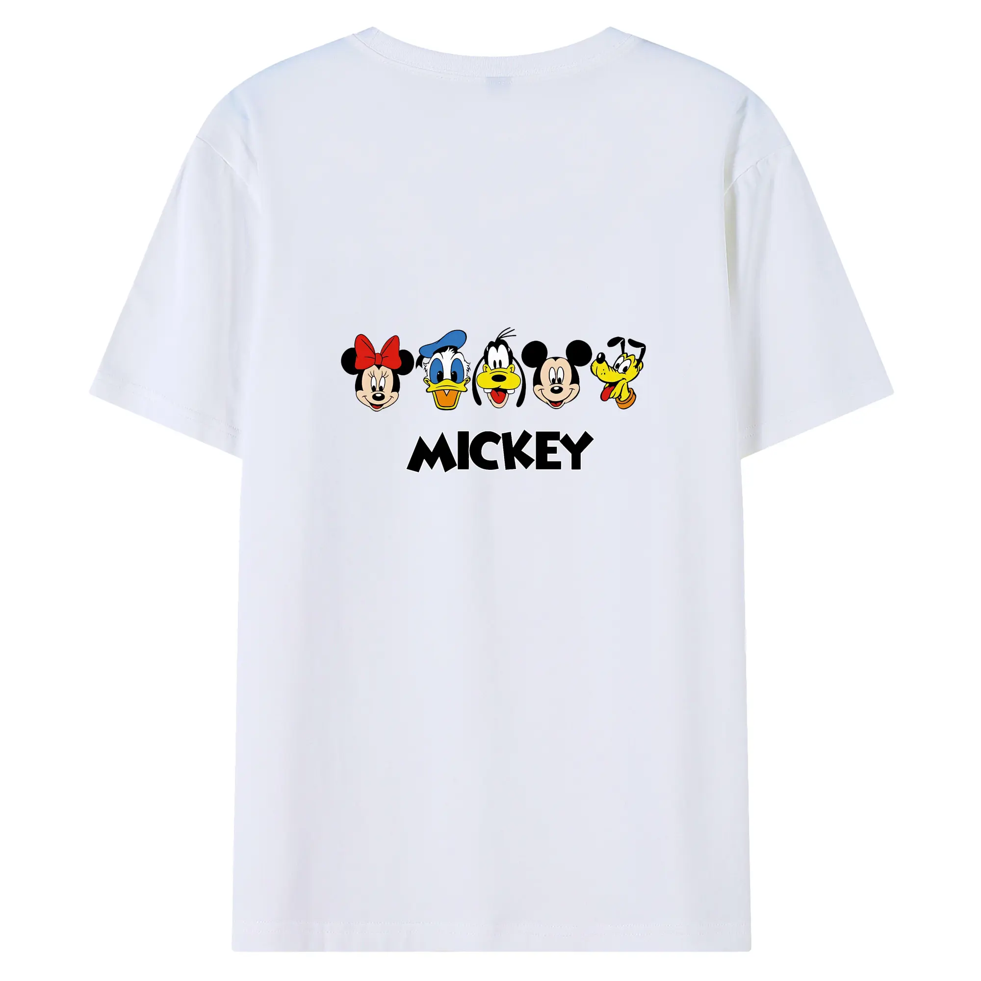 ミッキーマウス（Mickey Mouse） グッズ ミッキーマウス（Mickey Mouse） - 綿100％ 半袖Tシャツ ・ バックプリント ・ 快適 通気性 ・ 日常使い 散歩 スポーツ用