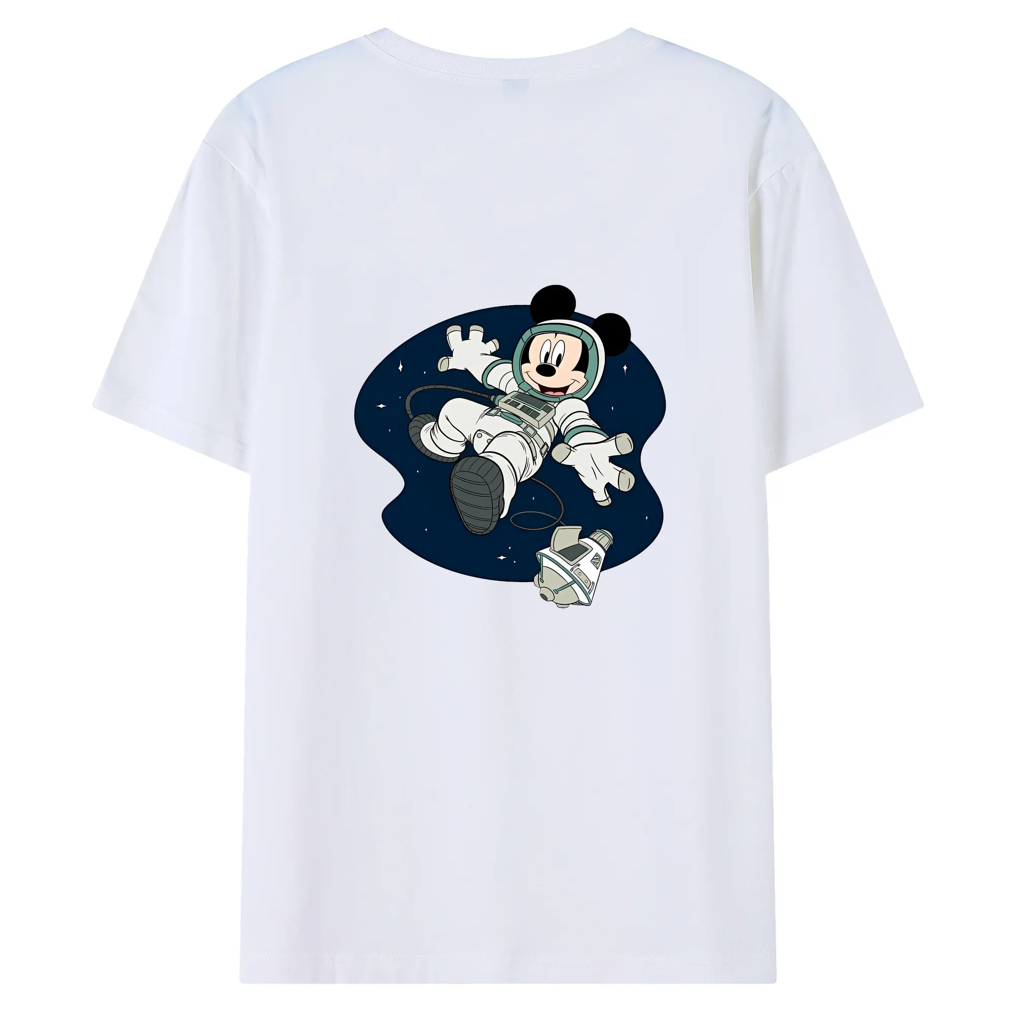 ミッキーマウス（Mickey Mouse） グッズ ミッキーマウス（Mickey Mouse） - 綿100％ 半袖Tシャツ ・ バックプリント ・ 快適 通気性 ・ 日常使い 散歩 スポーツ用