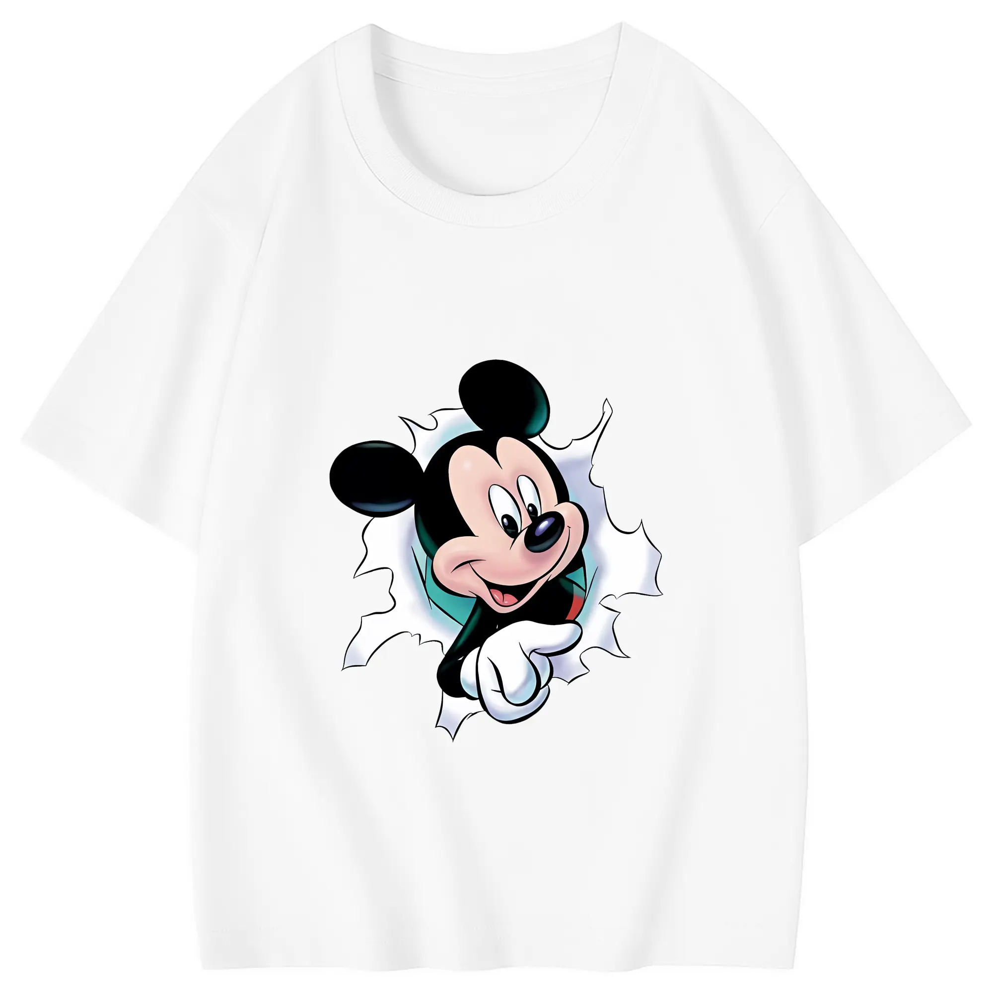 ミッキーマウス（Mickey Mouse） グッズ ミッキーマウス（Mickey Mouse） - 綿100％ キッズTシャツ ・ フロントプリント ・ 快適 通気性 ・ スポーツ カジュアル 散歩用