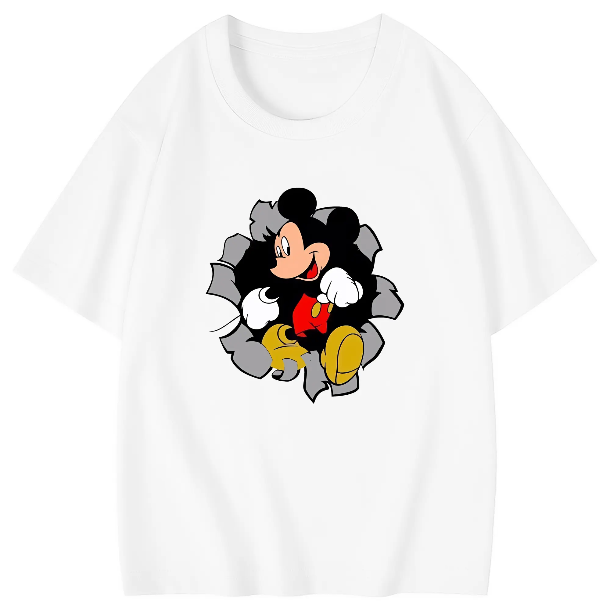 ミッキーマウス（Mickey Mouse） グッズ ミッキーマウス（Mickey Mouse） - 綿100％ キッズTシャツ ・ フロントプリント ・ 快適 通気性 ・ スポーツ カジュアル 散歩用