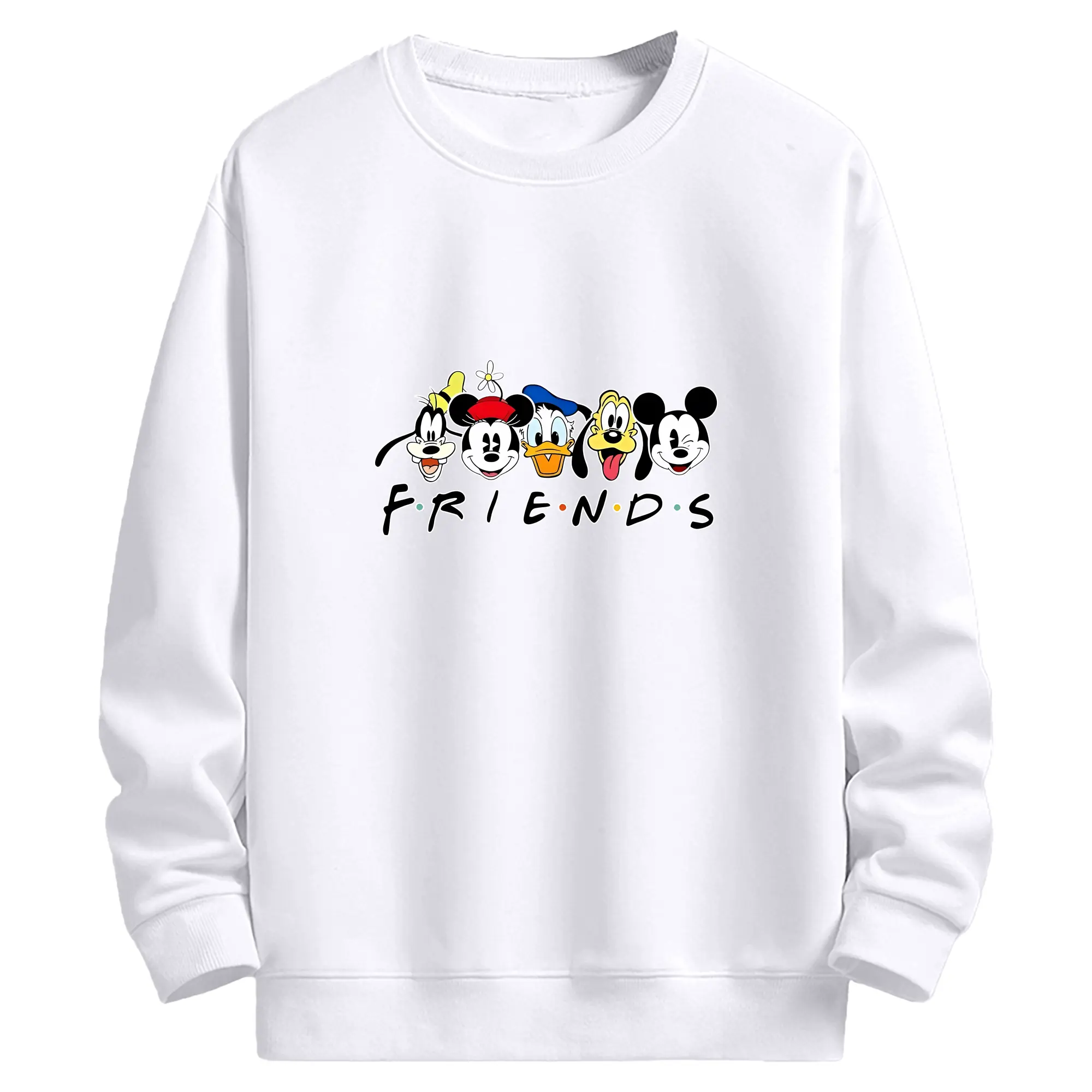 ミッキーマウス（Mickey Mouse） グッズ ミッキーマウス（Mickey Mouse） - 高品質 クルーネック スウェット ・ コットン59％ ポリエステル41％ ・ ユニセックス 長袖 トレーナー ・ カジュアル デイリー スポーツ 散歩用