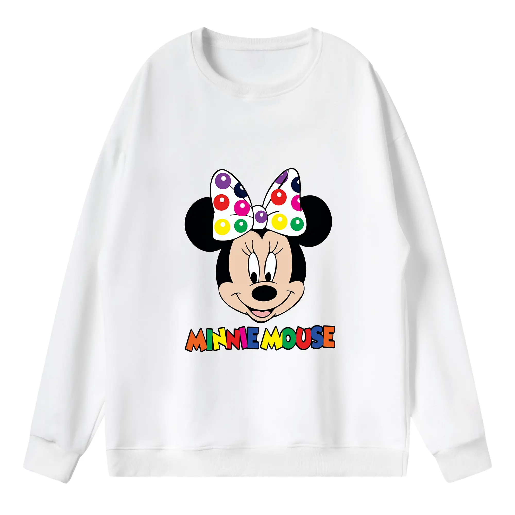 ミッキーマウス（Mickey Mouse） グッズ ミッキーマウス（Mickey Mouse） - 薄手 クルーネック スウェット 裏毛260g · ポリエステル 春秋向け カジュアル 男女兼用 · トレーナー デイリー スポーツ 散歩に最適