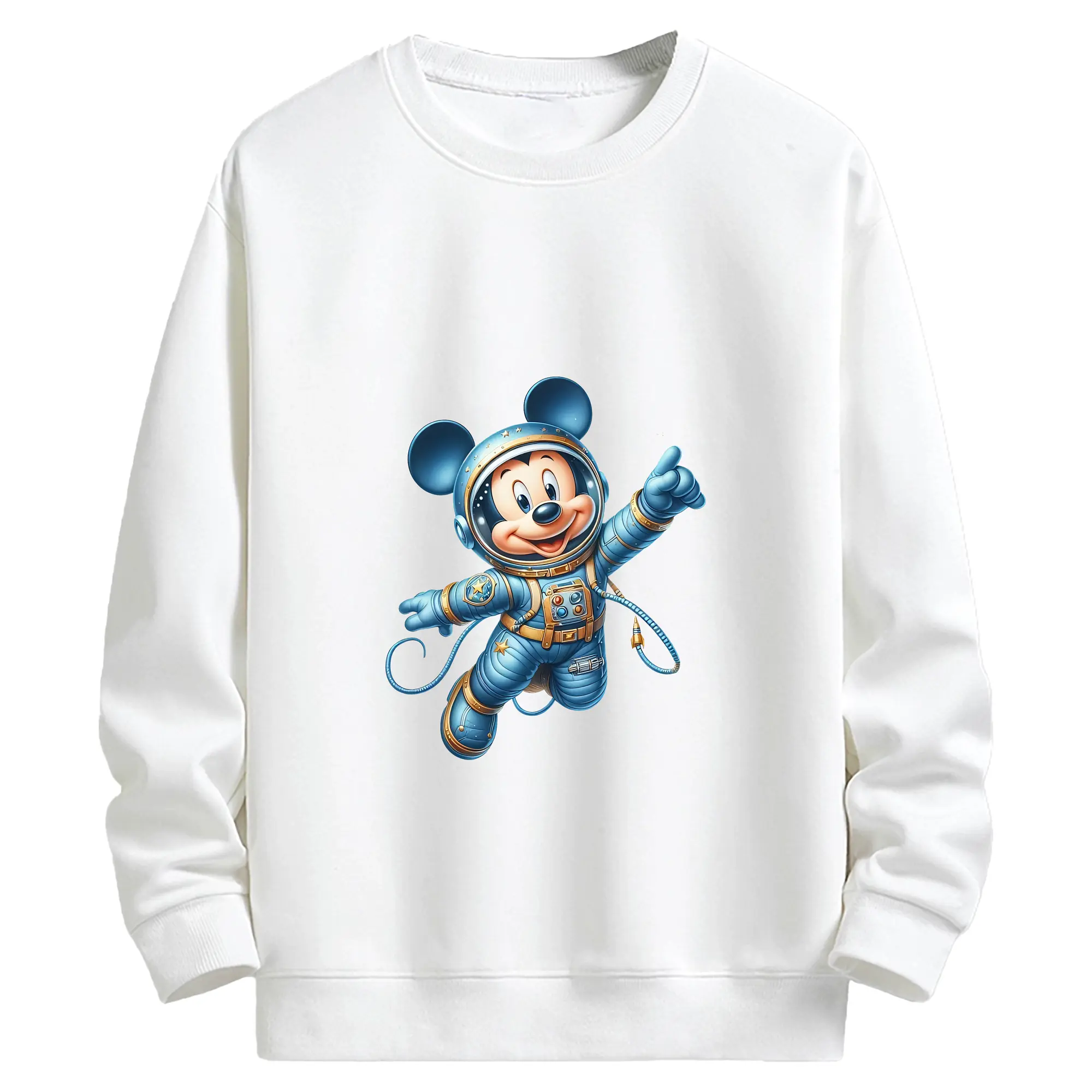 ミッキーマウス（Mickey Mouse） グッズ ミッキーマウス（Mickey Mouse） - キッズ クルーネックスウェットシャツ ・ フロントプリント ・ 綿80％ ポリエステル20％ ・ 快適 通学 スポーツ 日常使い お散歩用