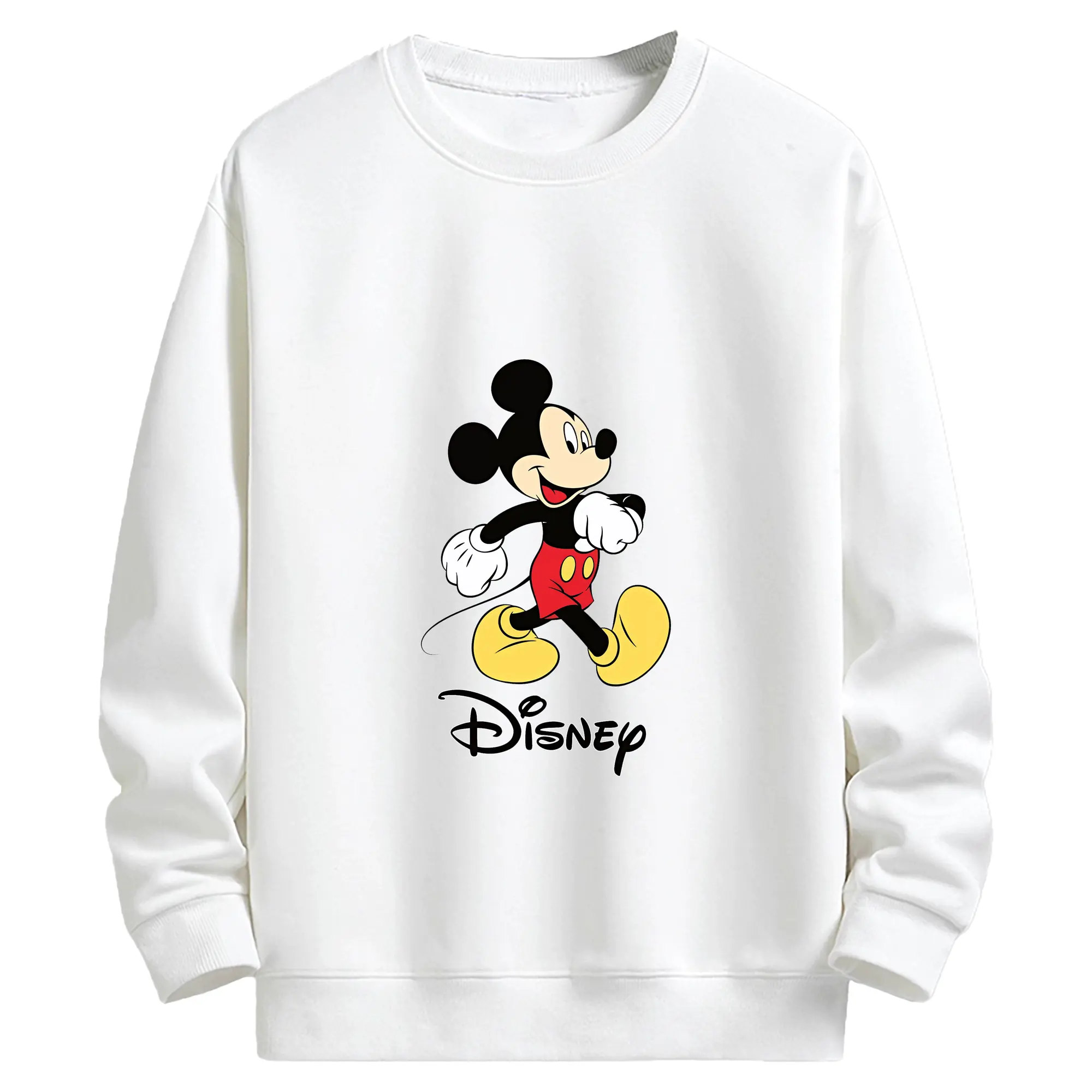 ミッキーマウス（Mickey Mouse） グッズ ミッキーマウス（Mickey Mouse） - キッズ クルーネックスウェットシャツ ・ フロントプリント ・ 綿80％ ポリエステル20％ ・ 快適 通学 スポーツ 日常使い お散歩用