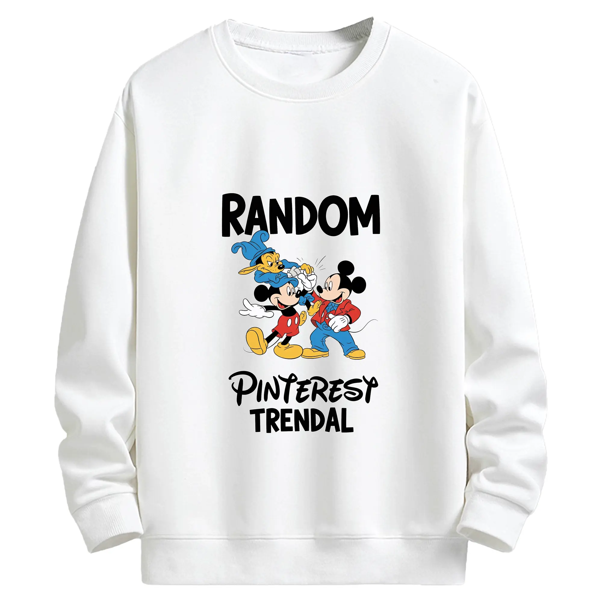 ミッキーマウス（Mickey Mouse） グッズ ミッキーマウス（Mickey Mouse） - キッズ クルーネックスウェットシャツ ・ フロントプリント ・ 綿80％ ポリエステル20％ ・ 快適 通学 スポーツ 日常使い お散歩用