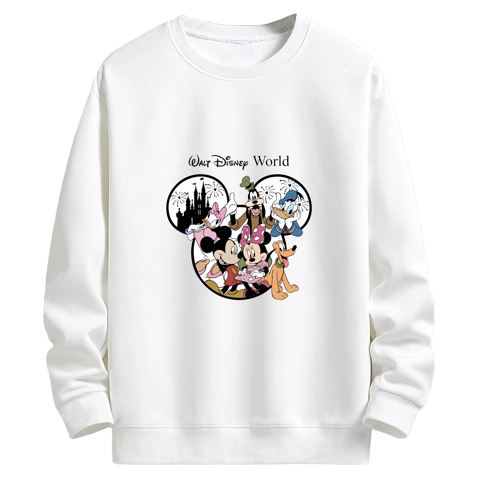 ミッキーマウス（Mickey Mouse） グッズ ミッキーマウス（Mickey Mouse） - キッズ クルーネックスウェットシャツ ・ フロントプリント ・ 綿80％ ポリエステル20％ ・ 快適 通学 スポーツ 日常使い お散歩用