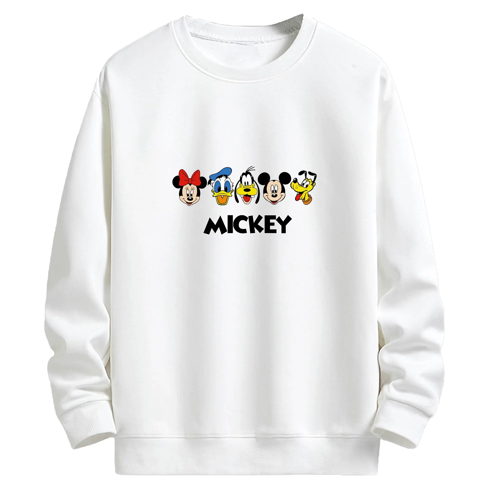 ミッキーマウス（Mickey Mouse） グッズ ミッキーマウス（Mickey Mouse） - キッズ クルーネックスウェットシャツ ・ フロントプリント ・ 綿80％ ポリエステル20％ ・ 快適 通学 スポーツ 日常使い お散歩用