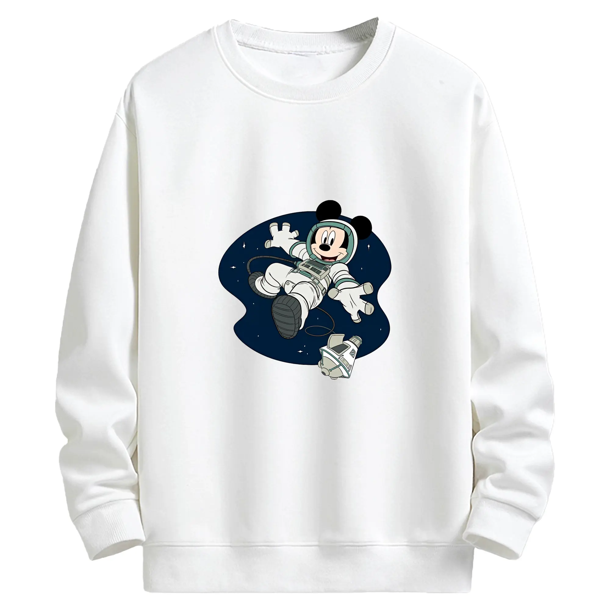 ミッキーマウス（Mickey Mouse） グッズ ミッキーマウス（Mickey Mouse） - キッズ クルーネックスウェットシャツ ・ フロントプリント ・ 綿80％ ポリエステル20％ ・ 快適 通学 スポーツ 日常使い お散歩用