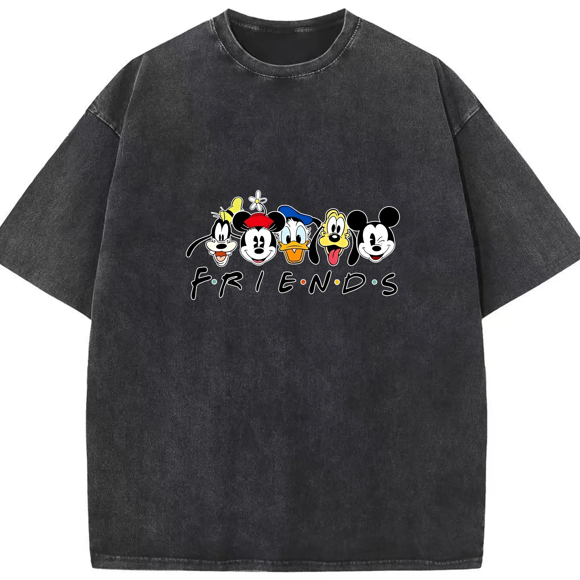 ミッキーマウス（Mickey Mouse） グッズ ミッキーマウス（Mickey Mouse） - 綿100％ ヴィンテージ風 半袖Tシャツ ・ フロントプリント ・ 柔らか肌触り ・ 通気性 快適 ・ スポーツ カジュアル 外出用
