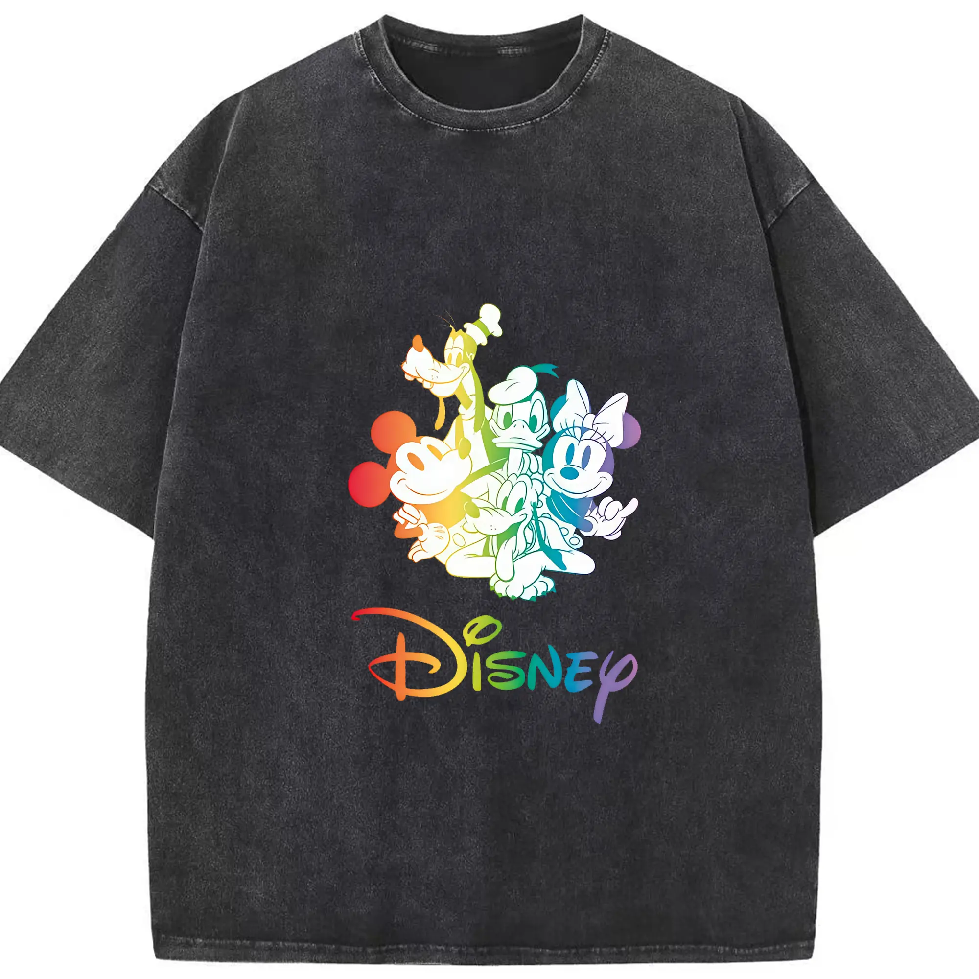 ミッキーマウス（Mickey Mouse） グッズ ミッキーマウス（Mickey Mouse） - 綿100％ ヴィンテージ風 半袖Tシャツ ・ フロントプリント ・ 柔らか肌触り ・ 通気性 快適 ・ スポーツ カジュアル 外出用