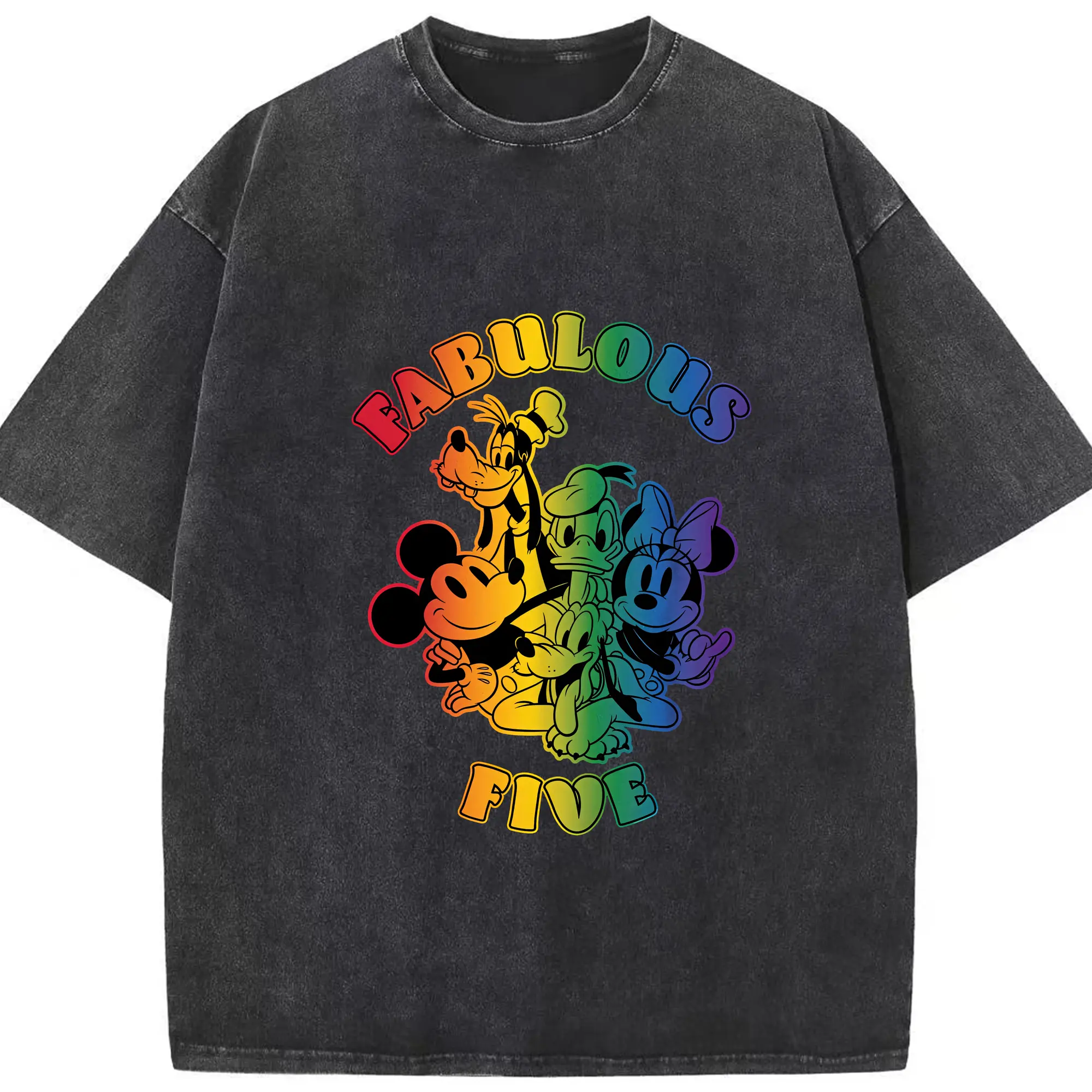ミッキーマウス（Mickey Mouse） グッズ ミッキーマウス（Mickey Mouse） - 綿100％ ヴィンテージ風 半袖Tシャツ ・ フロントプリント ・ 柔らか肌触り ・ 通気性 快適 ・ スポーツ カジュアル 外出用