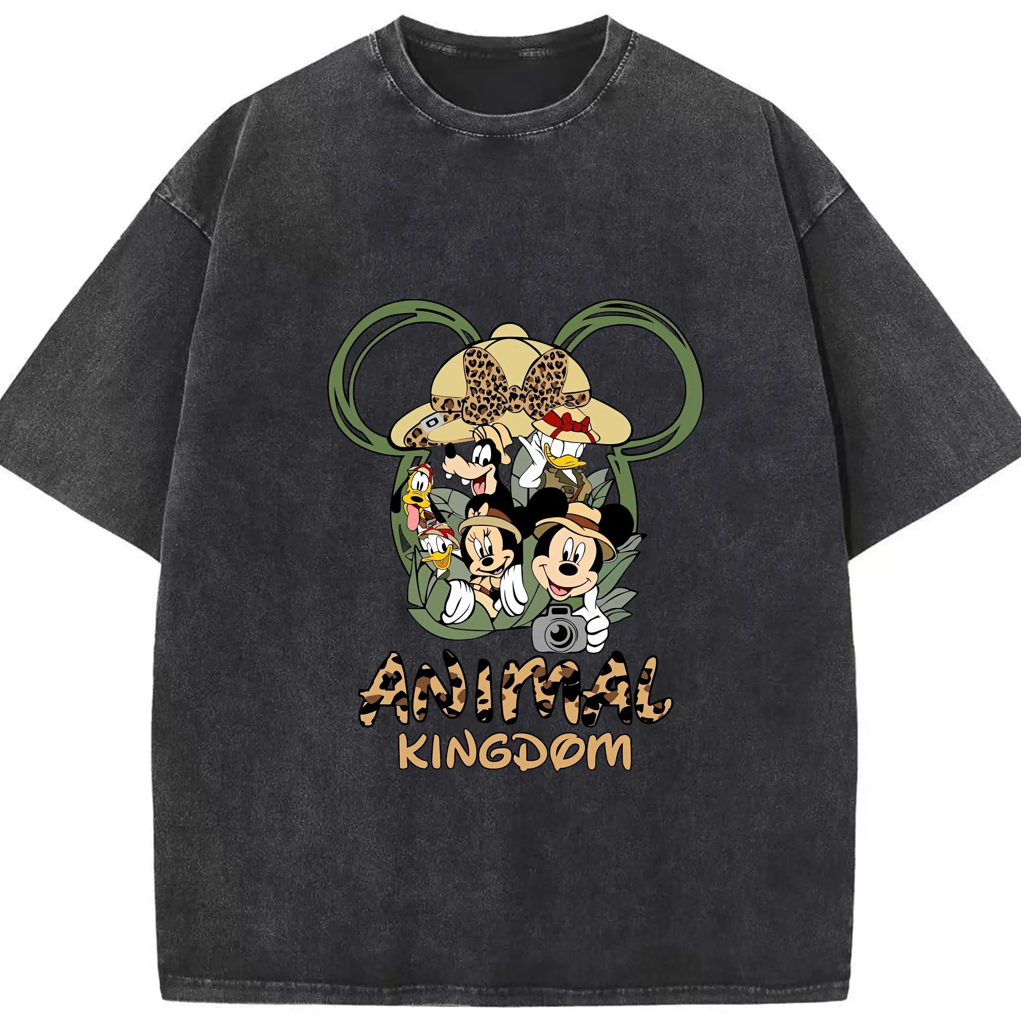 ミッキーマウス（Mickey Mouse） グッズ ミッキーマウス（Mickey Mouse） - 綿100％ ヴィンテージ風 半袖Tシャツ ・ フロントプリント ・ 柔らか肌触り ・ 通気性 快適 ・ スポーツ カジュアル 外出用