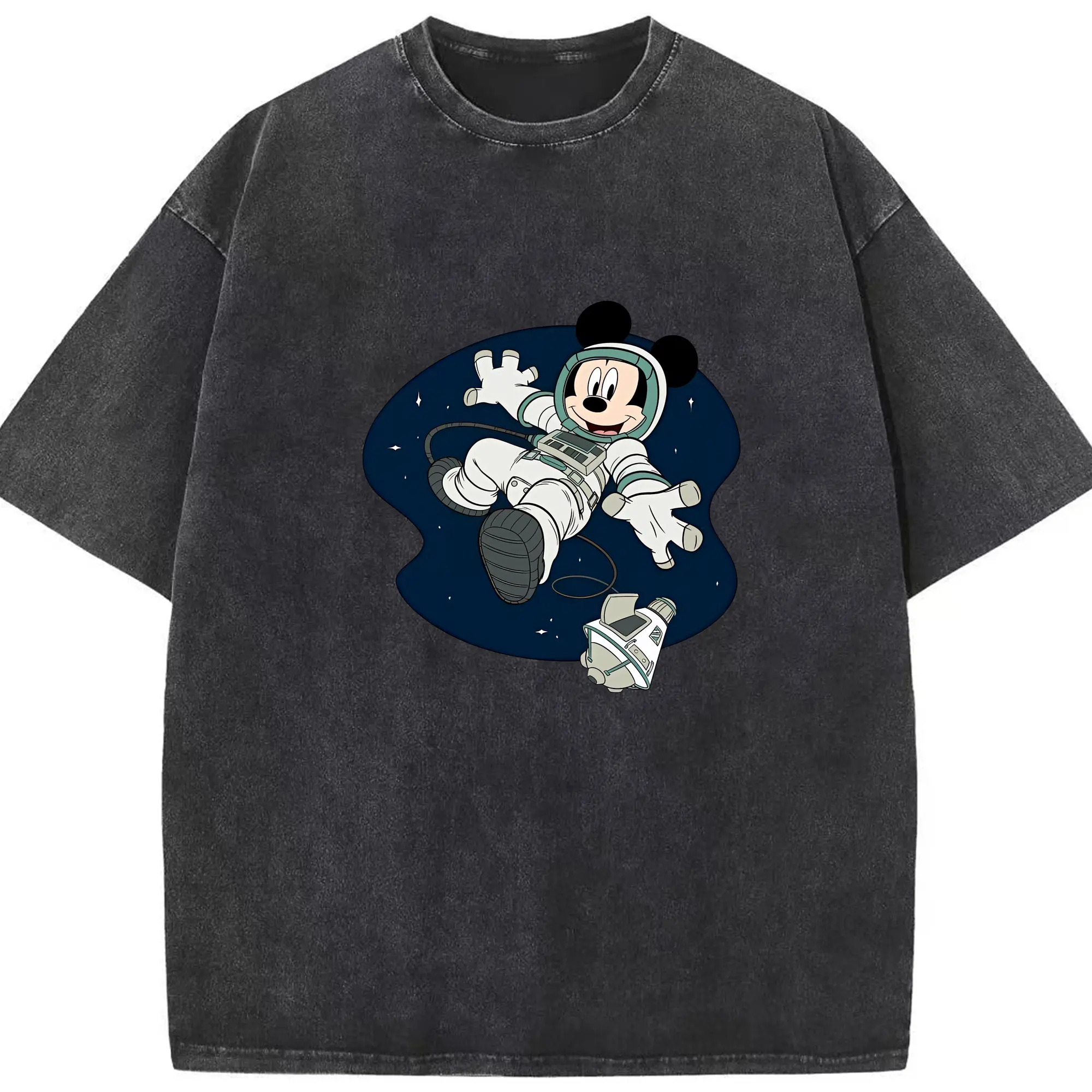 ミッキーマウス（Mickey Mouse） グッズ ミッキーマウス（Mickey Mouse） - 綿100％ ヴィンテージ風 半袖Tシャツ ・ フロントプリント ・ 柔らか肌触り ・ 通気性 快適 ・ スポーツ カジュアル 外出用