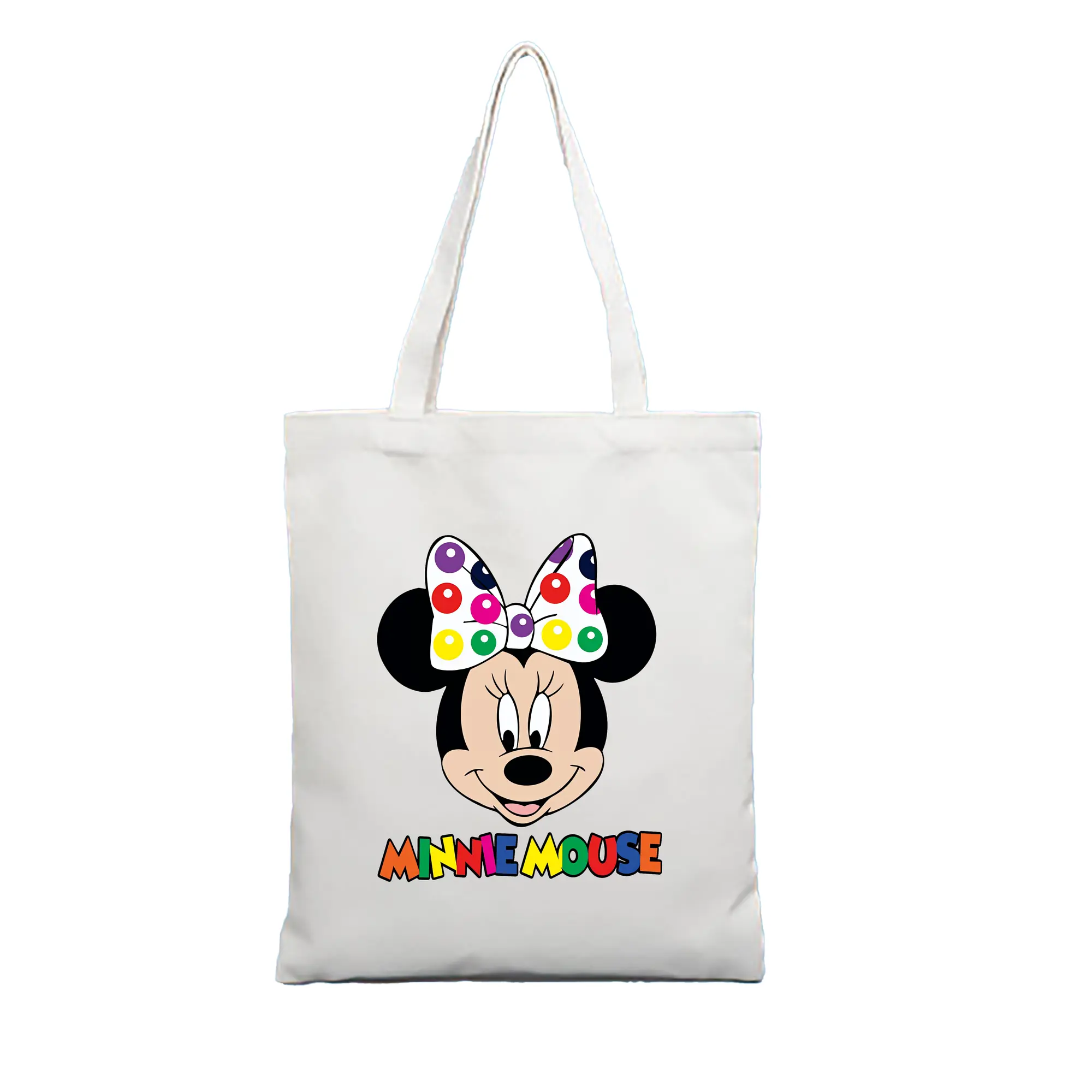 ミッキーマウス（Mickey Mouse） グッズ ミッキーマウス（Mickey Mouse） - 縦型キャンバス手提げバッグ（トートバッグ） ・ キャンバス素材 ・ ショッピング用 ・ 軽量 丈夫 お手入れ簡単