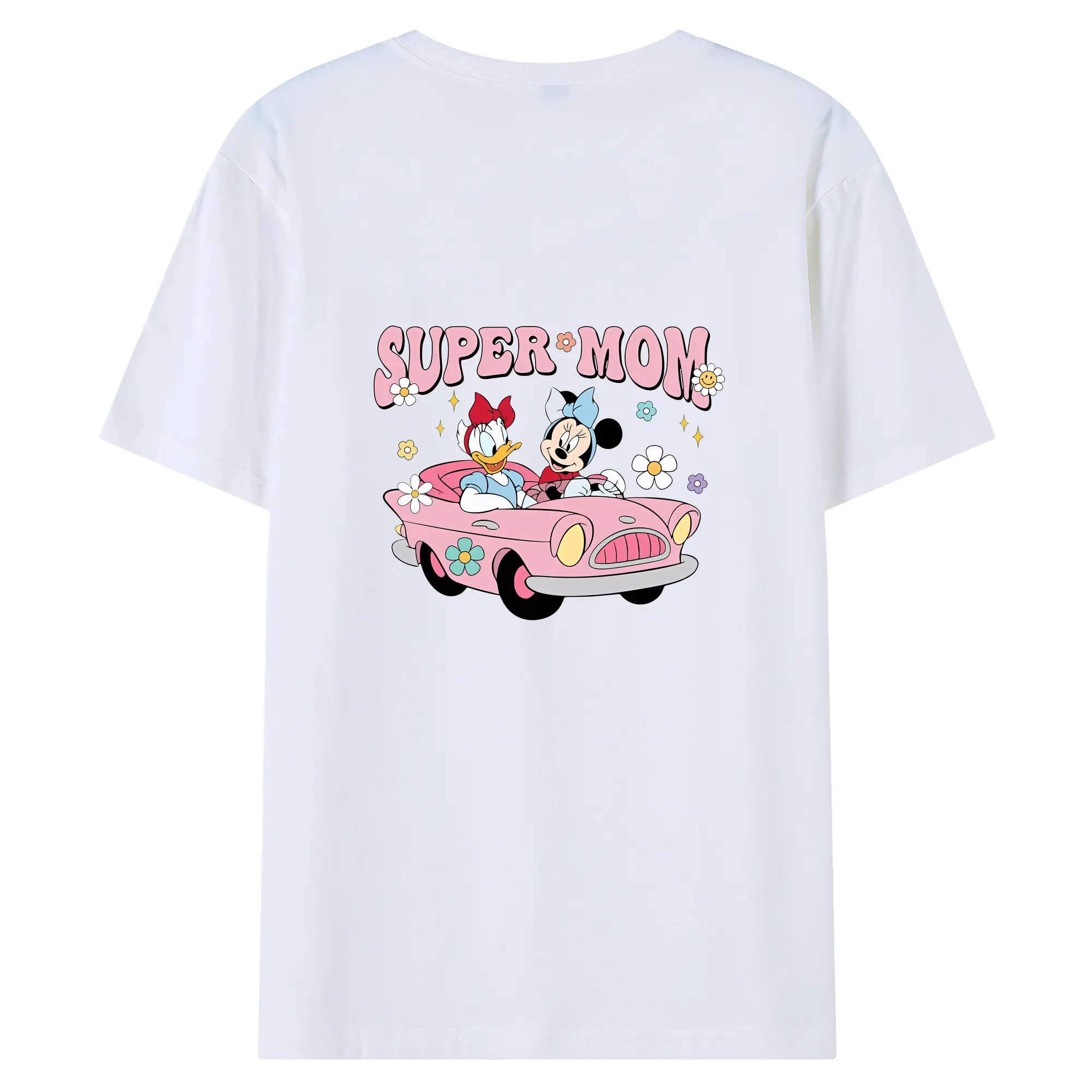 ミッキーマウス（Mickey Mouse） グッズ ミニーマウス（Minnie Mouse） - 綿100％ 半袖Tシャツ ・ バックプリント ・ 快適 通気性 ・ 日常使い 散歩 スポーツ用