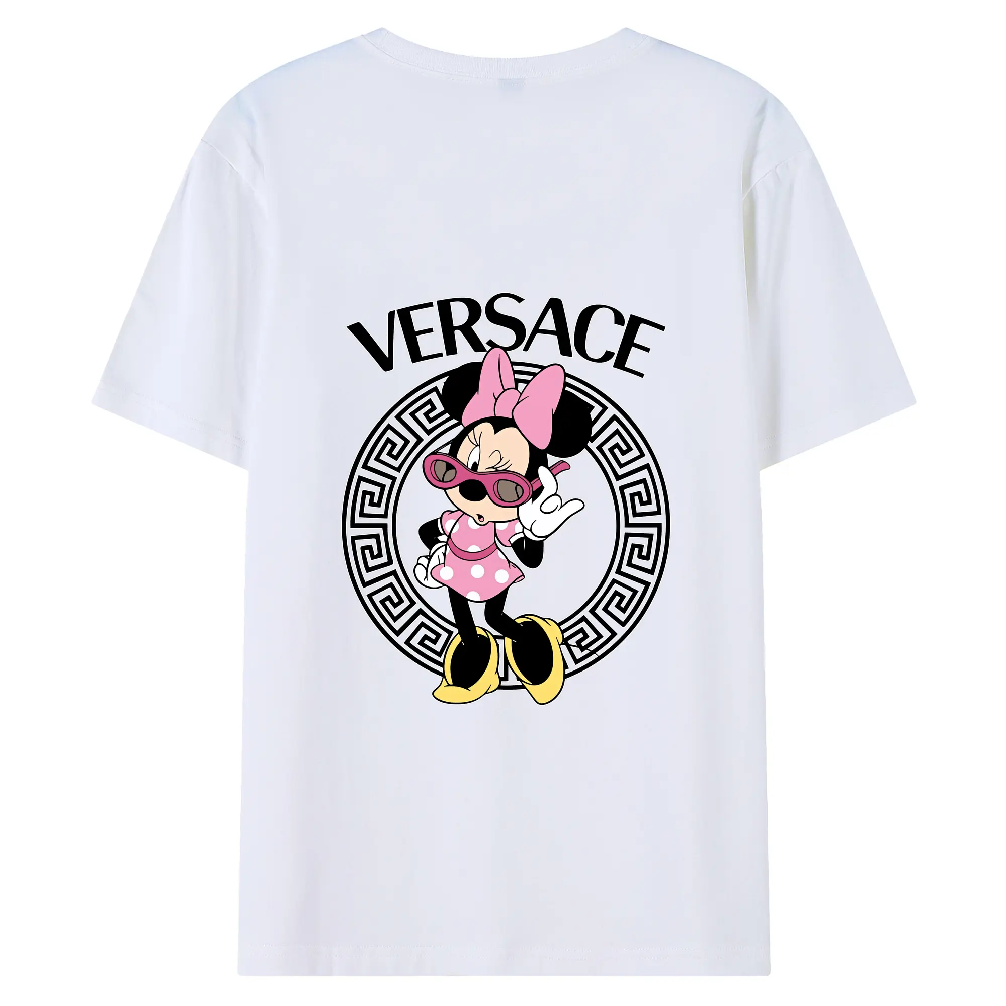 ミッキーマウス（Mickey Mouse） グッズ ミニーマウス（Minnie Mouse） - 綿100％ 半袖Tシャツ ・ バックプリント ・ 快適 通気性 ・ 日常使い 散歩 スポーツ用