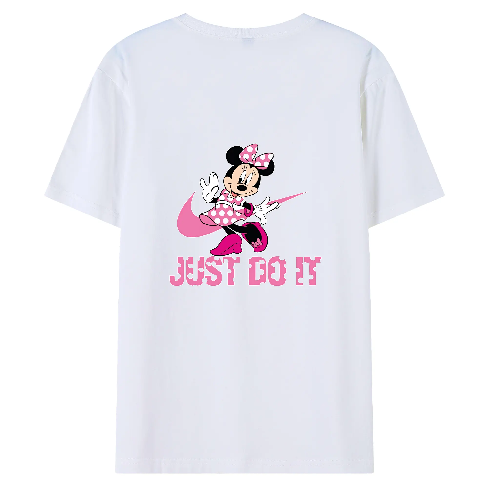 ミッキーマウス（Mickey Mouse） グッズ ミニーマウス（Minnie Mouse） - 綿100％ 半袖Tシャツ ・ バックプリント ・ 快適 通気性 ・ 日常使い 散歩 スポーツ用