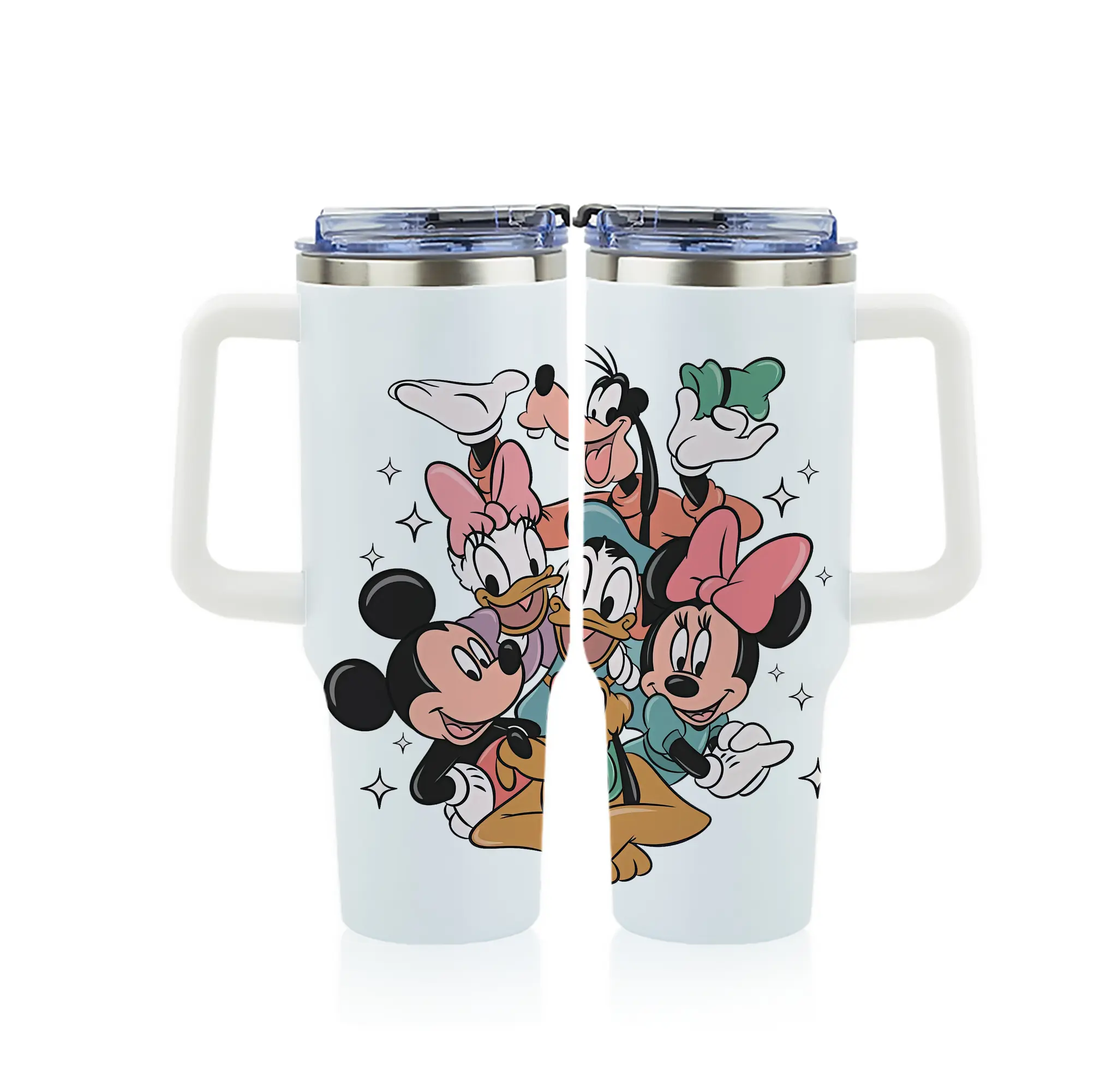 ミッキーマウス（Mickey Mouse） グッズ ドナルドダック（Donald Duck） - 1200mL フルプリント車用タンブラー ・ 304ステンレス 内側 ・ 201ステンレス 外側 ・ 保温 保冷 ・ 通勤 ドライブ アウトドア用