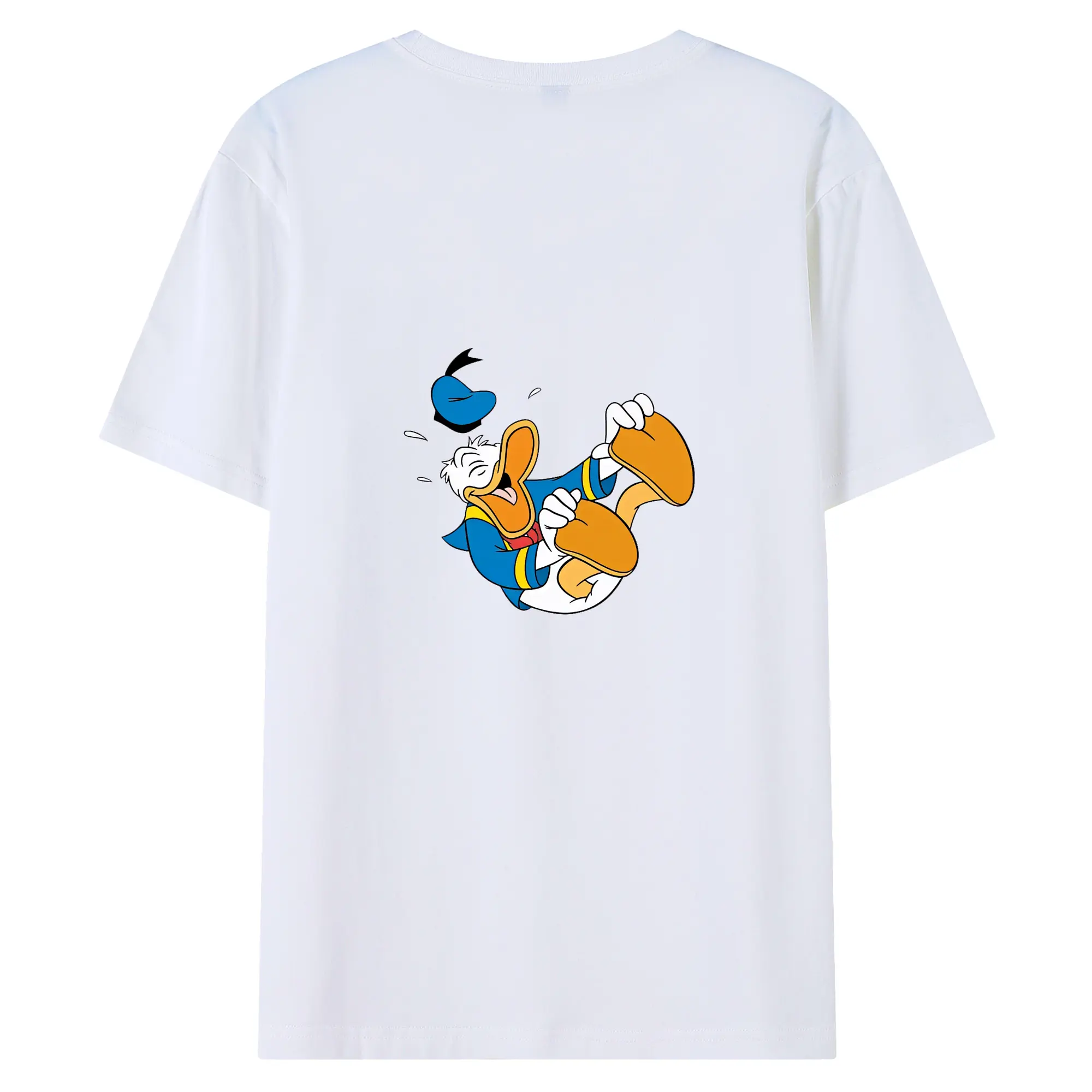 ミッキーマウス（Mickey Mouse） グッズ ドナルドダック（Donald Duck） - 綿100％ 半袖Tシャツ ・ バックプリント ・ 快適 通気性 ・ 日常使い 散歩 スポーツ用