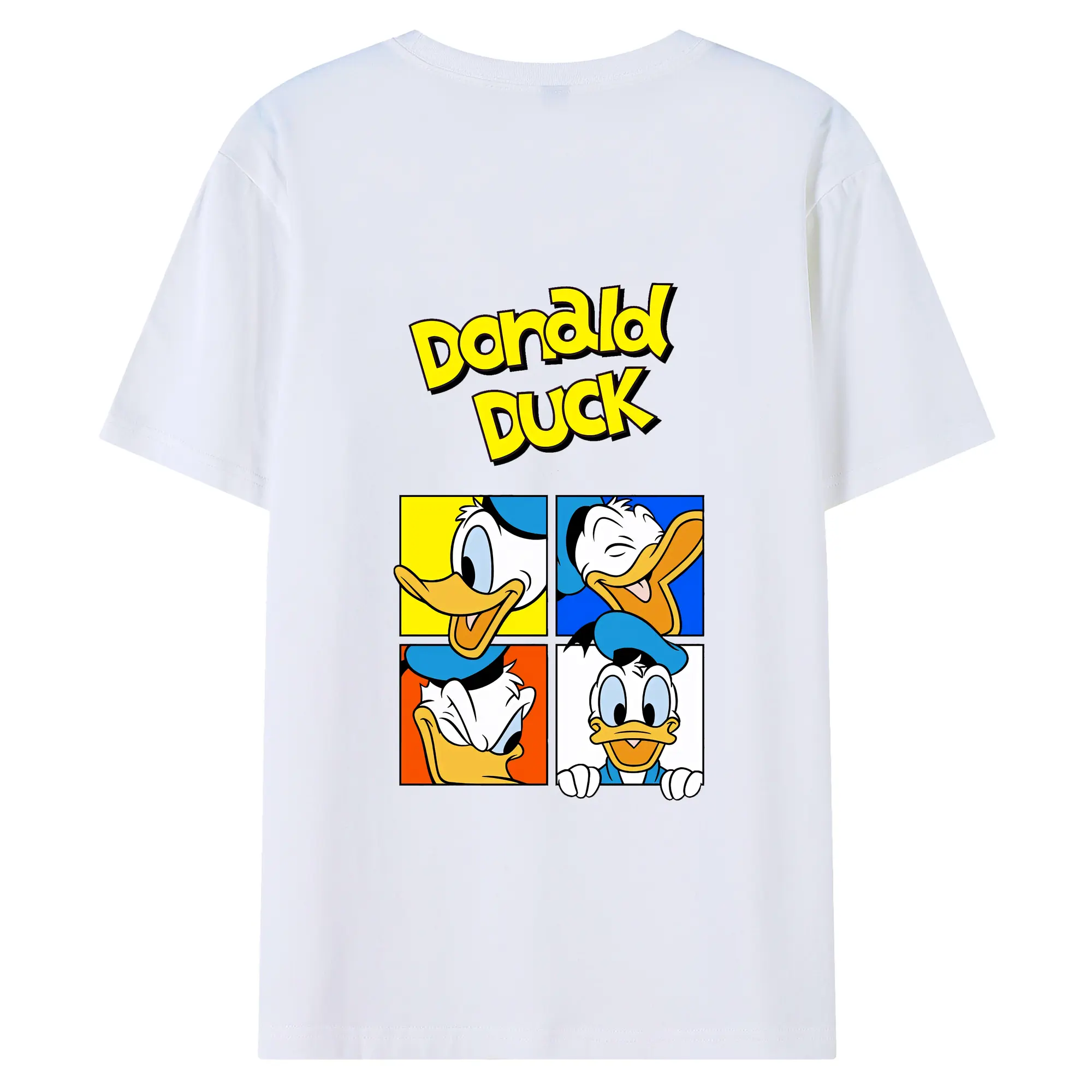 ミッキーマウス（Mickey Mouse） グッズ ドナルドダック（Donald Duck） - 綿100％ 半袖Tシャツ ・ バックプリント ・ 快適 通気性 ・ 日常使い 散歩 スポーツ用