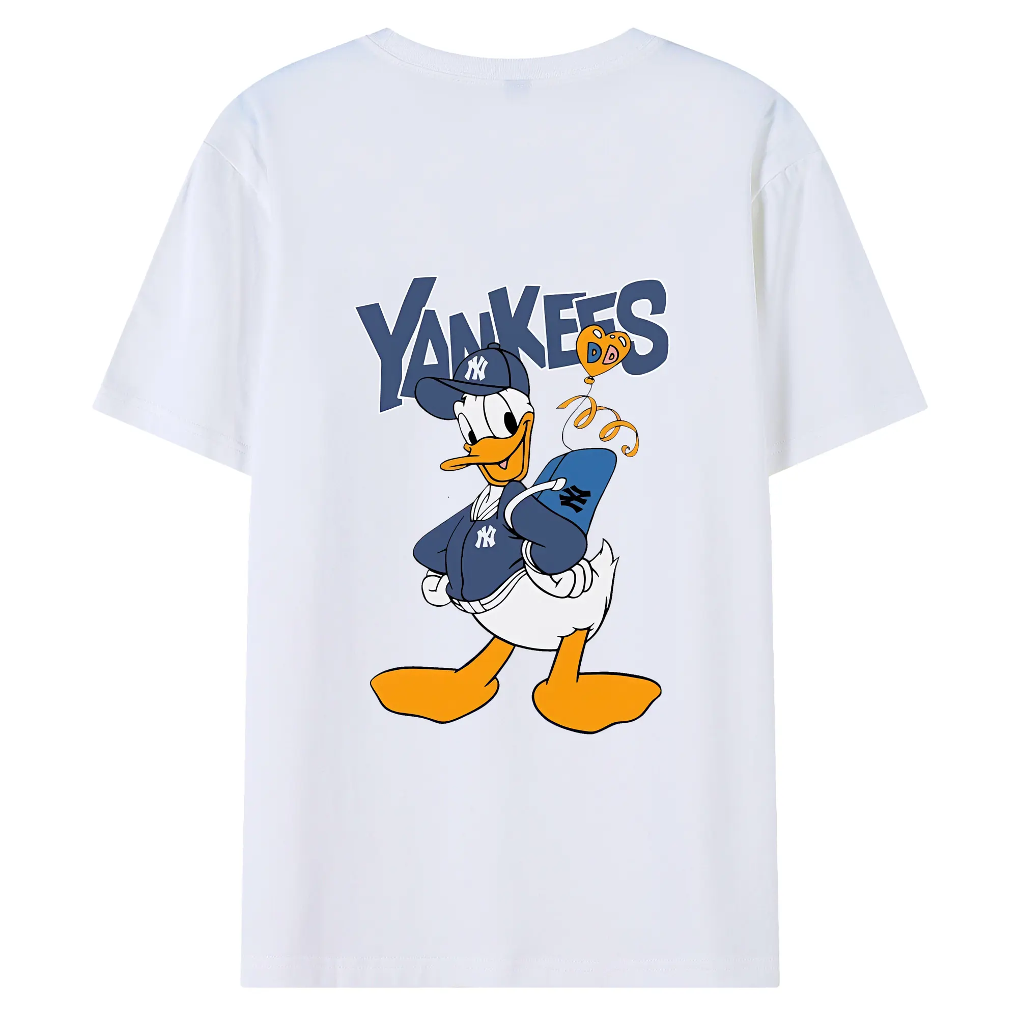 ミッキーマウス（Mickey Mouse） グッズ ドナルドダック（Donald Duck） - 綿100％ 半袖Tシャツ ・ バックプリント ・ 快適 通気性 ・ 日常使い 散歩 スポーツ用