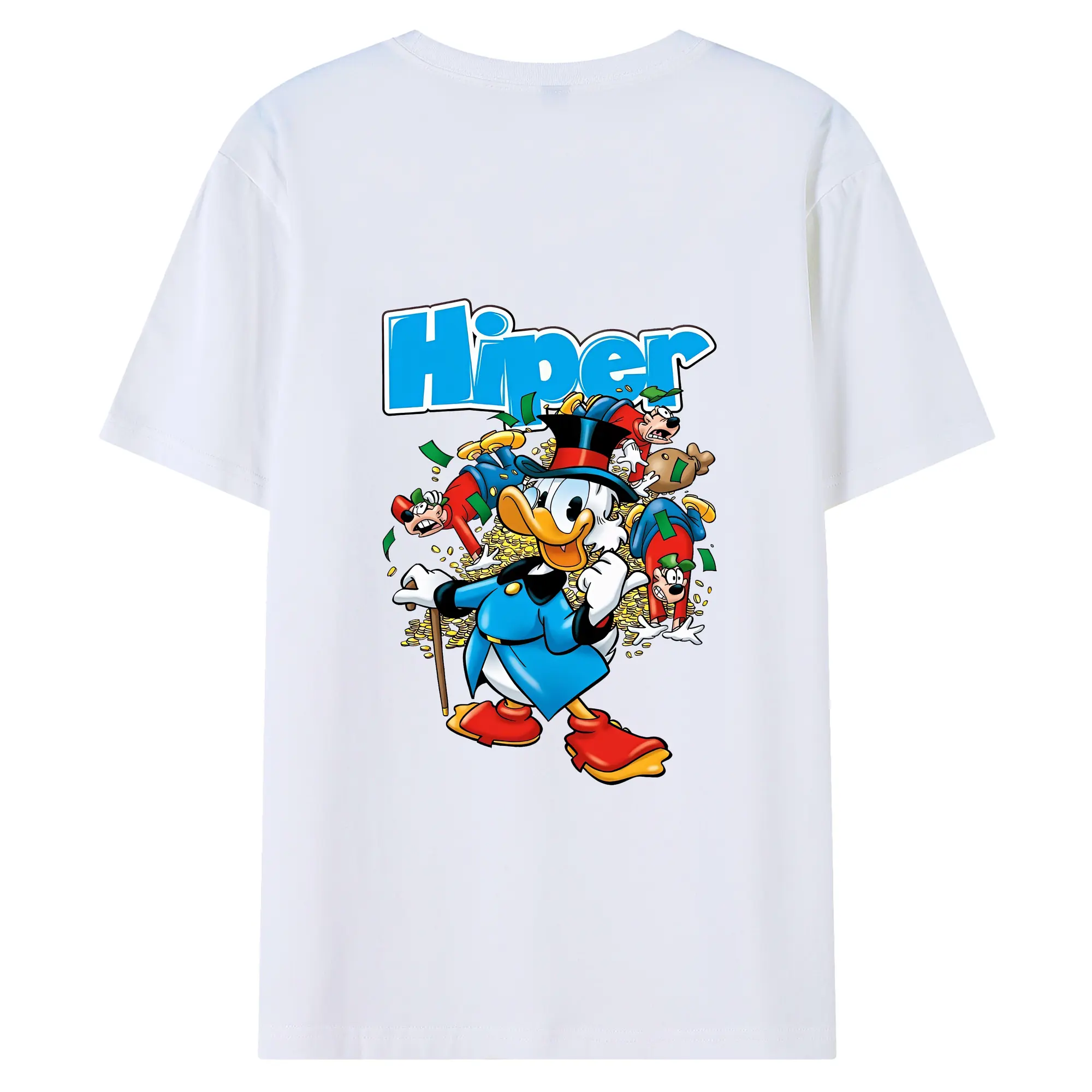 ミッキーマウス（Mickey Mouse） グッズ ドナルドダック（Donald Duck） - 綿100％ 半袖Tシャツ ・ バックプリント ・ 快適 通気性 ・ 日常使い 散歩 スポーツ用