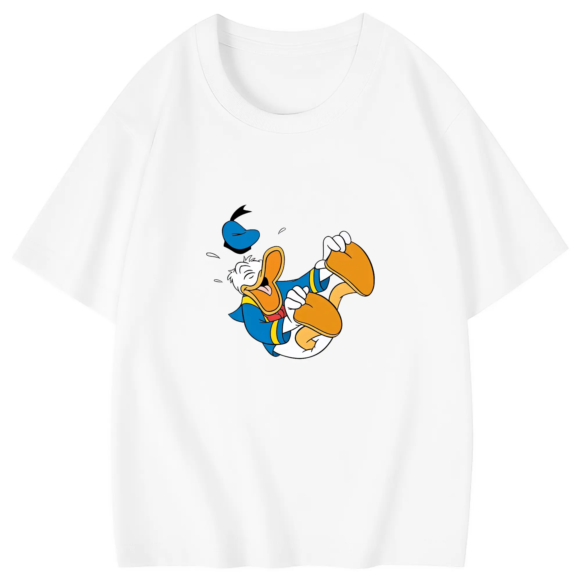 ミッキーマウス（Mickey Mouse） グッズ ドナルドダック（Donald Duck） - 綿100％ キッズTシャツ ・ フロントプリント ・ 快適 通気性 ・ スポーツ カジュアル 散歩用
