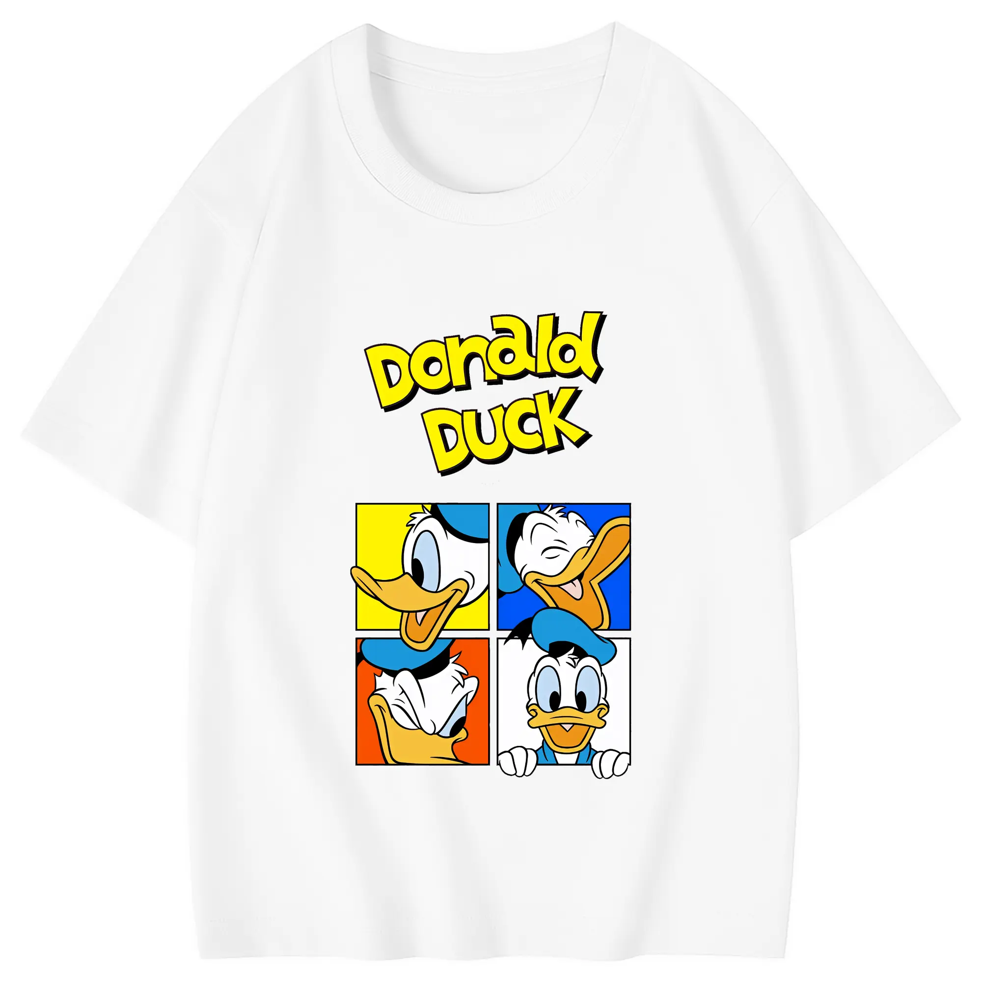 ミッキーマウス（Mickey Mouse） グッズ ドナルドダック（Donald Duck） - 綿100％ キッズTシャツ ・ フロントプリント ・ 快適 通気性 ・ スポーツ カジュアル 散歩用