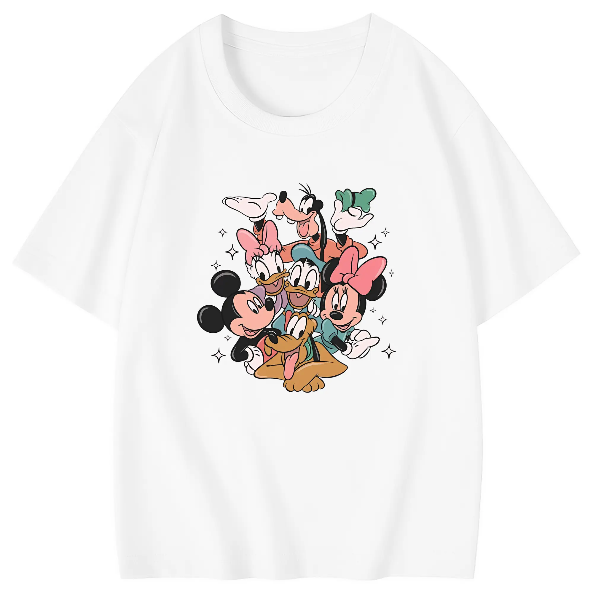 ミッキーマウス（Mickey Mouse） グッズ ドナルドダック（Donald Duck） - 綿100％ キッズTシャツ ・ フロントプリント ・ 快適 通気性 ・ スポーツ カジュアル 散歩用