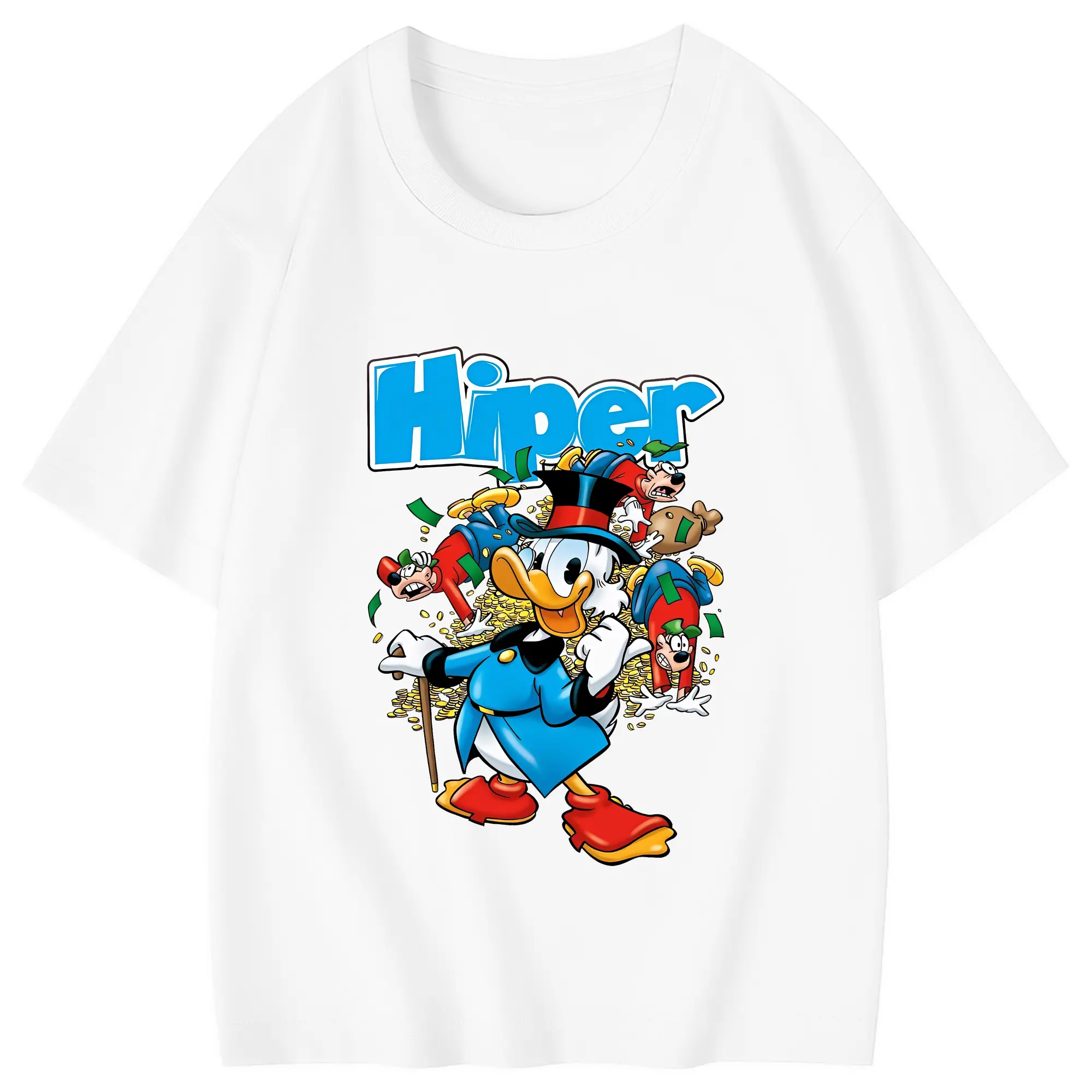 ミッキーマウス（Mickey Mouse） グッズ ドナルドダック（Donald Duck） - 綿100％ キッズTシャツ ・ フロントプリント ・ 快適 通気性 ・ スポーツ カジュアル 散歩用