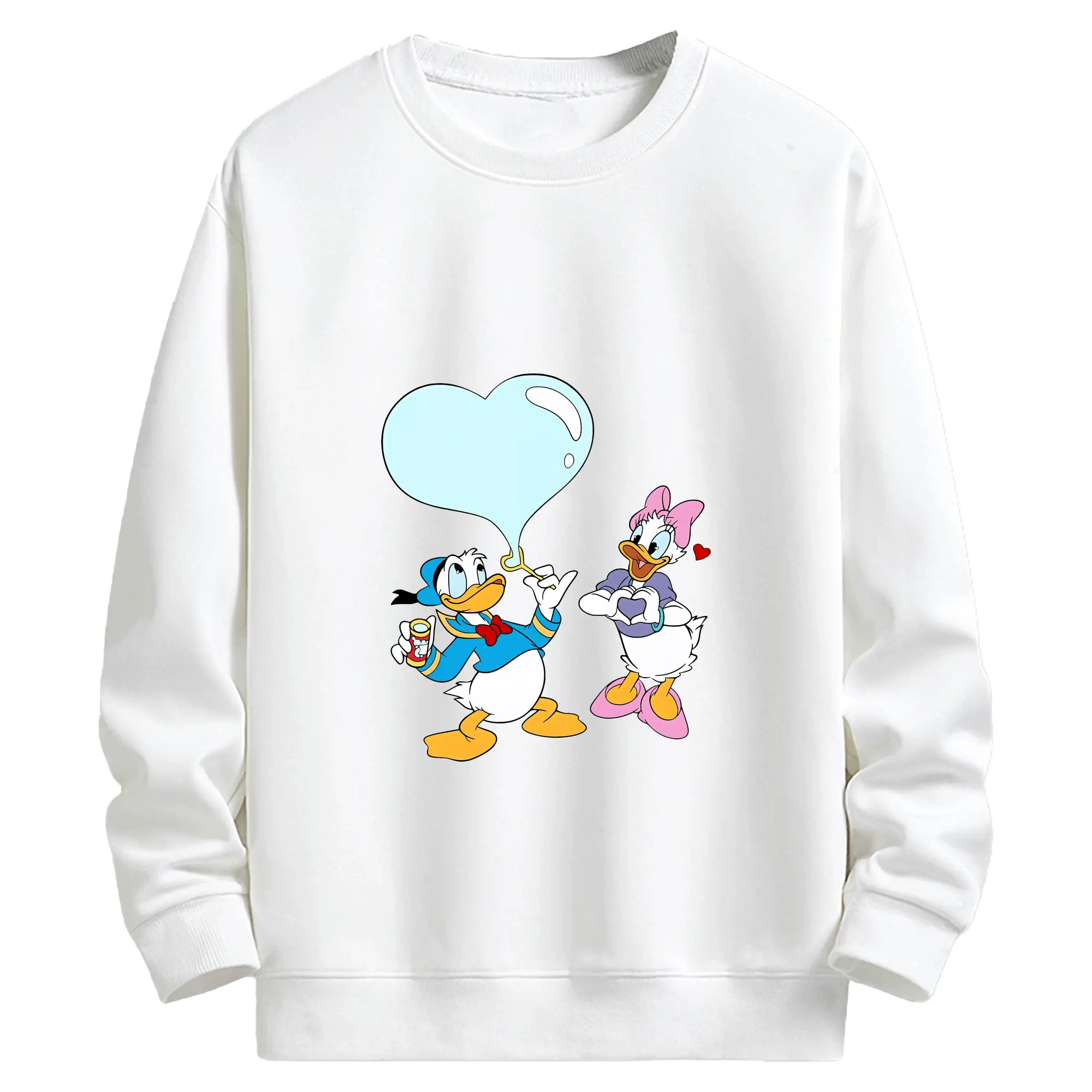 ミッキーマウス（Mickey Mouse） グッズ ドナルドダック（Donald Duck） - キッズ クルーネックスウェットシャツ ・ フロントプリント ・ 綿80％ ポリエステル20％ ・ 快適 通学 スポーツ 日常使い お散歩用