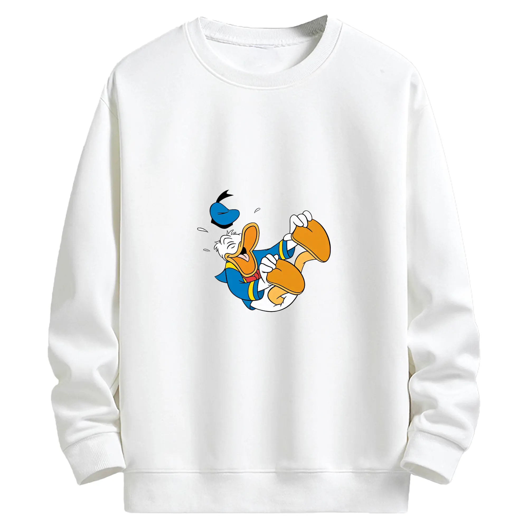 ミッキーマウス（Mickey Mouse） グッズ ドナルドダック（Donald Duck） - キッズ クルーネックスウェットシャツ ・ フロントプリント ・ 綿80％ ポリエステル20％ ・ 快適 通学 スポーツ 日常使い お散歩用