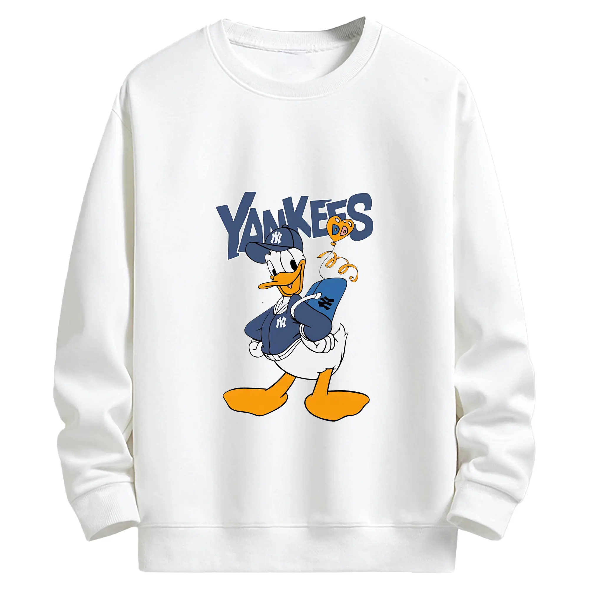 ミッキーマウス（Mickey Mouse） グッズ ドナルドダック（Donald Duck） - キッズ クルーネックスウェットシャツ ・ フロントプリント ・ 綿80％ ポリエステル20％ ・ 快適 通学 スポーツ 日常使い お散歩用