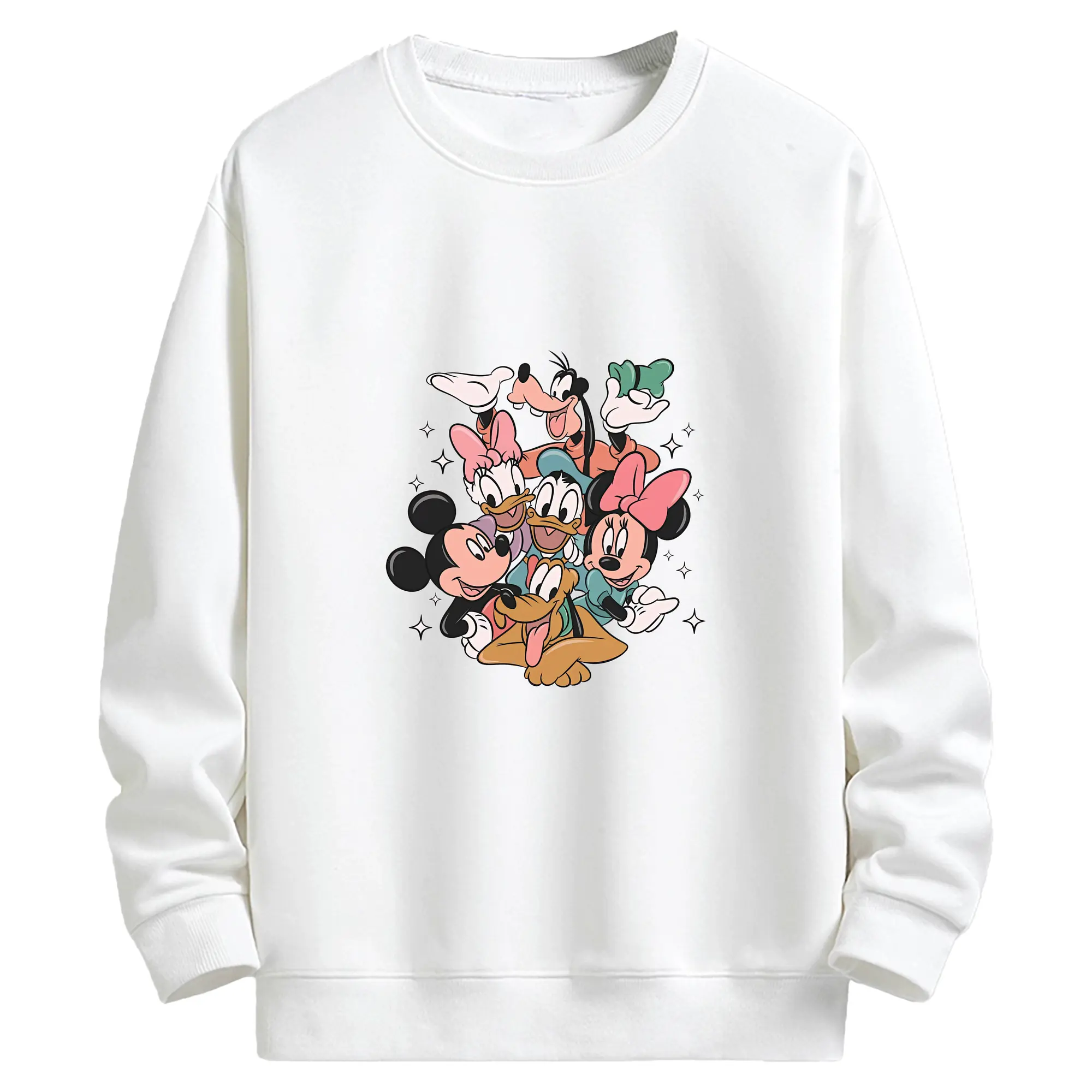 ミッキーマウス（Mickey Mouse） グッズ ドナルドダック（Donald Duck） - キッズ クルーネックスウェットシャツ ・ フロントプリント ・ 綿80％ ポリエステル20％ ・ 快適 通学 スポーツ 日常使い お散歩用