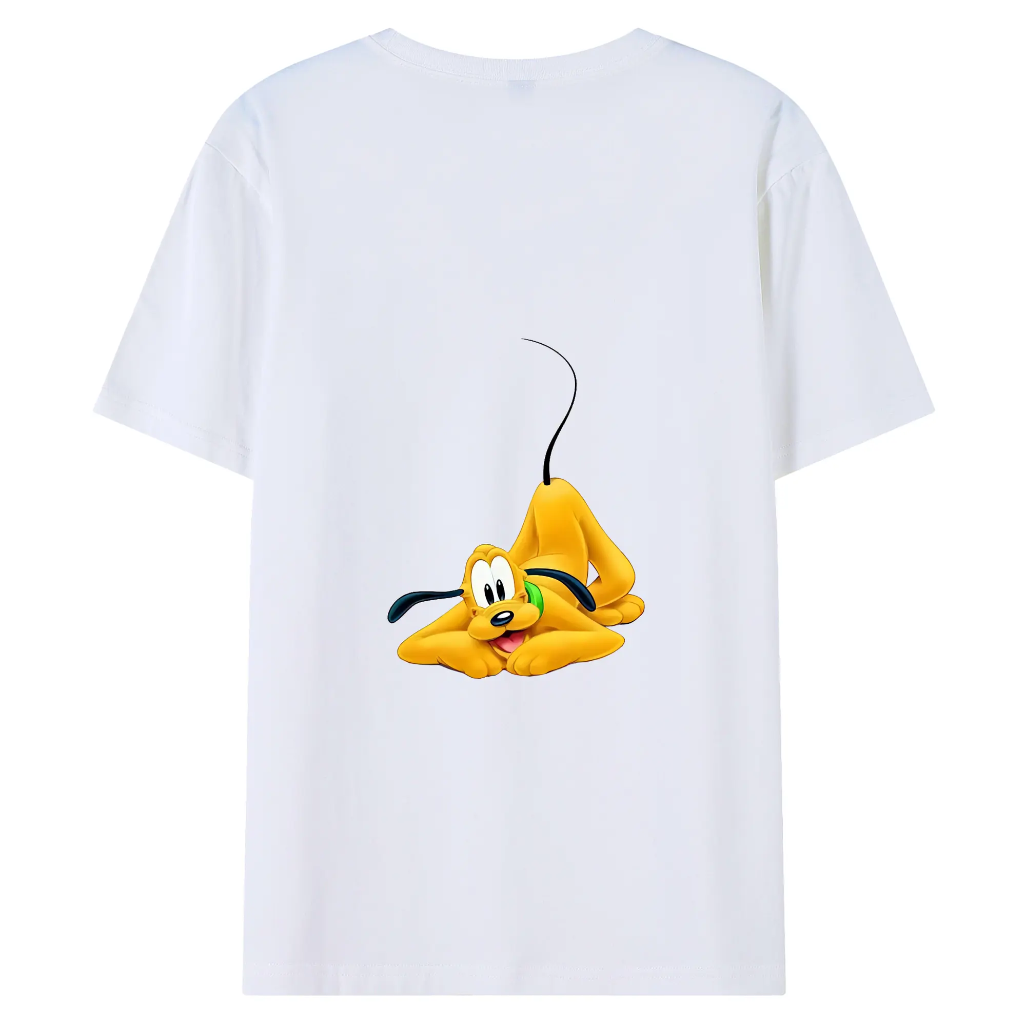 ミッキーマウス（Mickey Mouse） グッズ プルート（Pluto） - 綿100％ 半袖Tシャツ ・ バックプリント ・ 快適 通気性 ・ 日常使い 散歩 スポーツ用