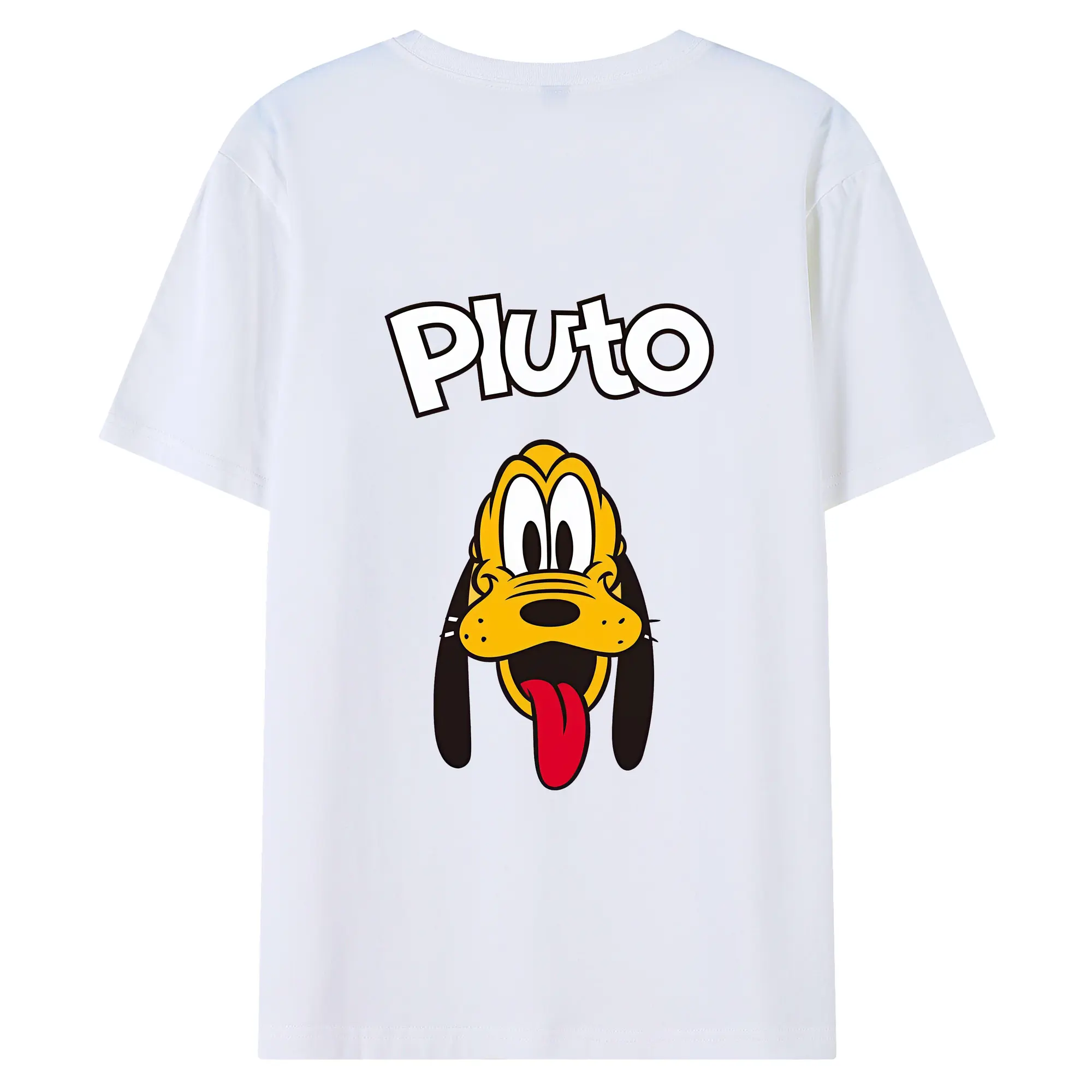 ミッキーマウス（Mickey Mouse） グッズ プルート（Pluto） - 綿100％ 半袖Tシャツ ・ バックプリント ・ 快適 通気性 ・ 日常使い 散歩 スポーツ用
