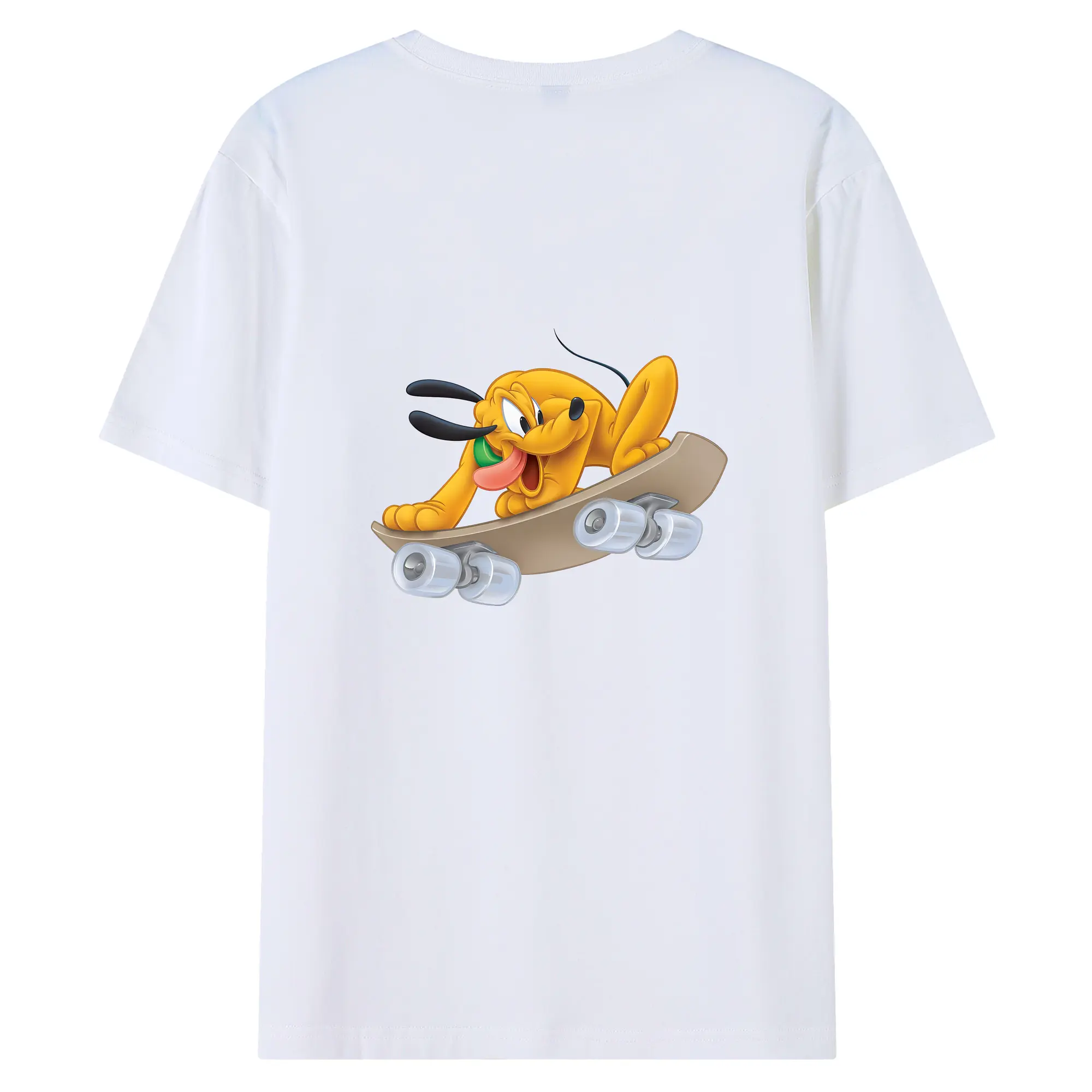ミッキーマウス（Mickey Mouse） グッズ プルート（Pluto） - 綿100％ 半袖Tシャツ ・ バックプリント ・ 快適 通気性 ・ 日常使い 散歩 スポーツ用